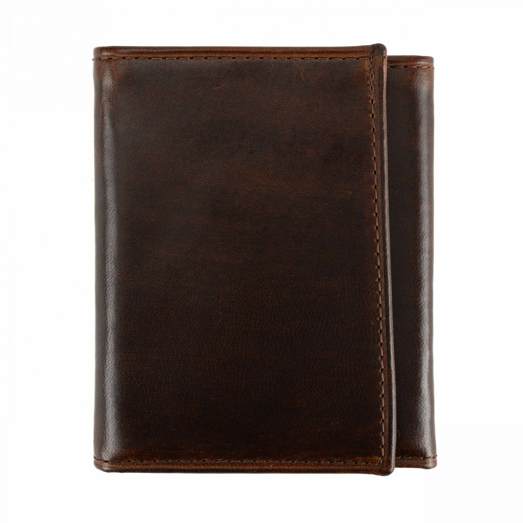 Moore and Giles Tri-Fold Wallet - Brompton Brown