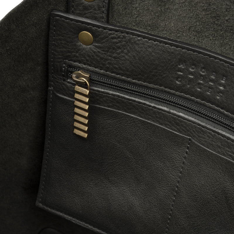 Moore & Giles Weldon Tote Seven Hills Black - TRUNK SHOW