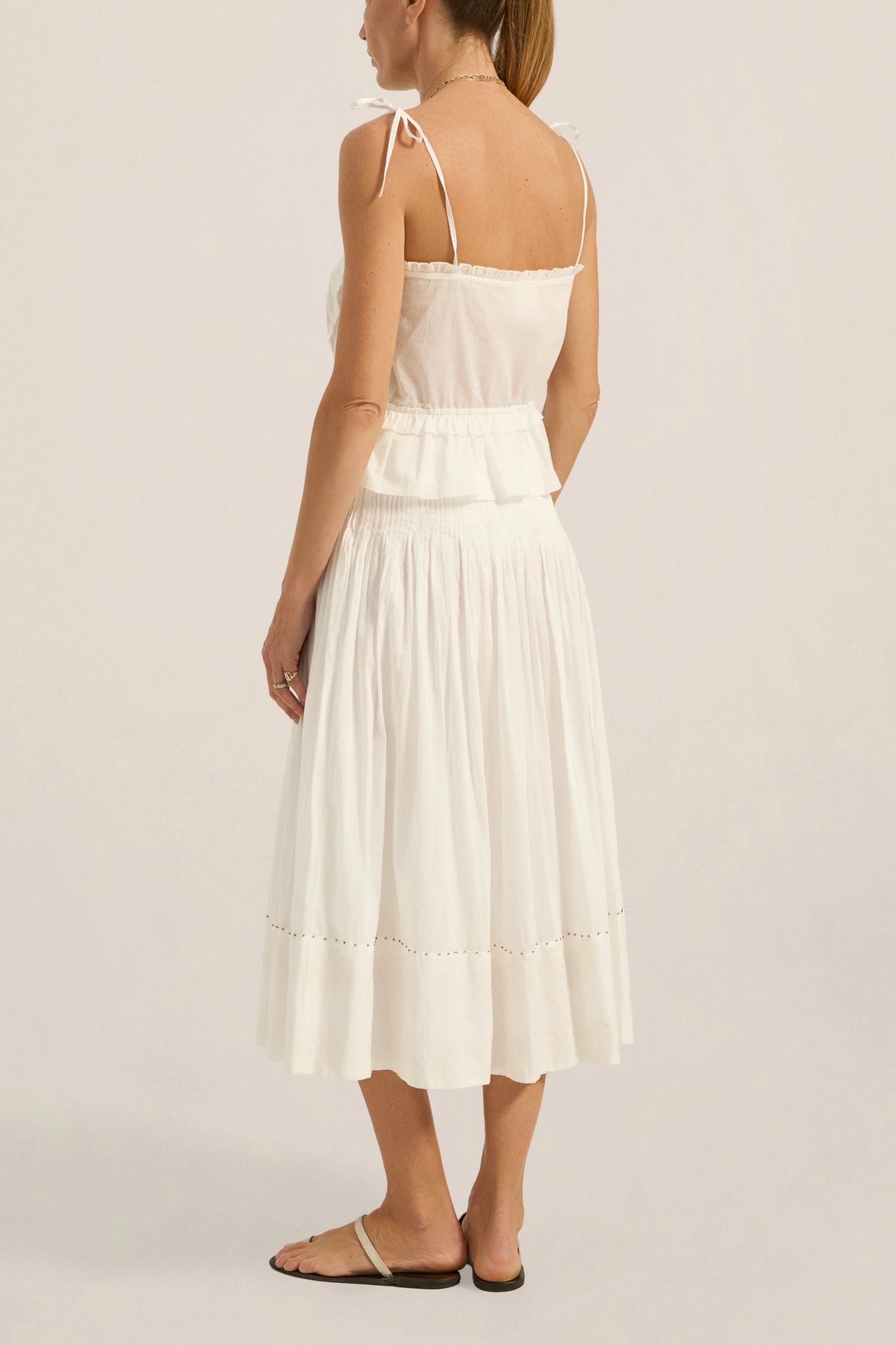 Ilio Nema Diana White Voile Skirt