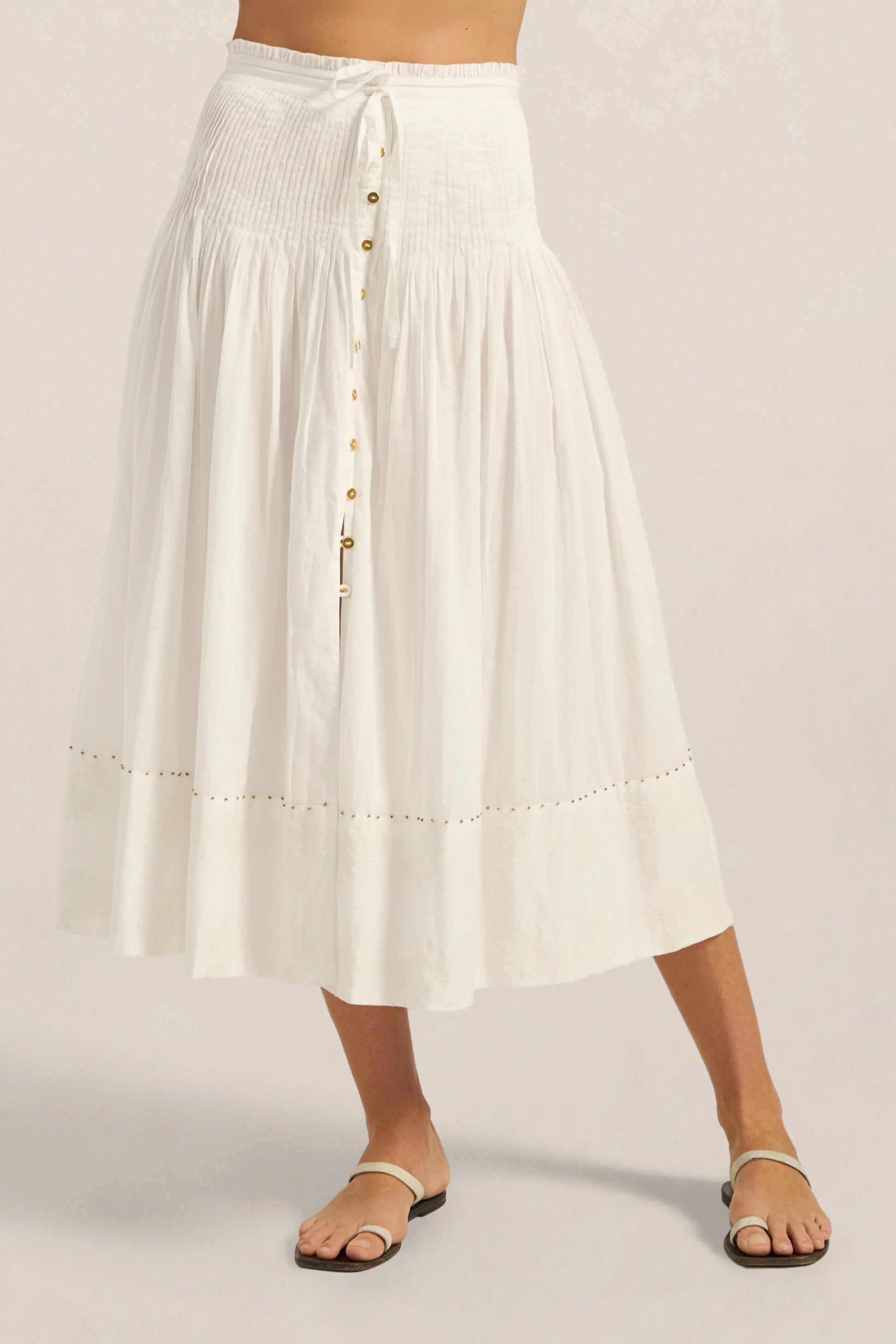 Ilio Nema Diana White Voile Skirt