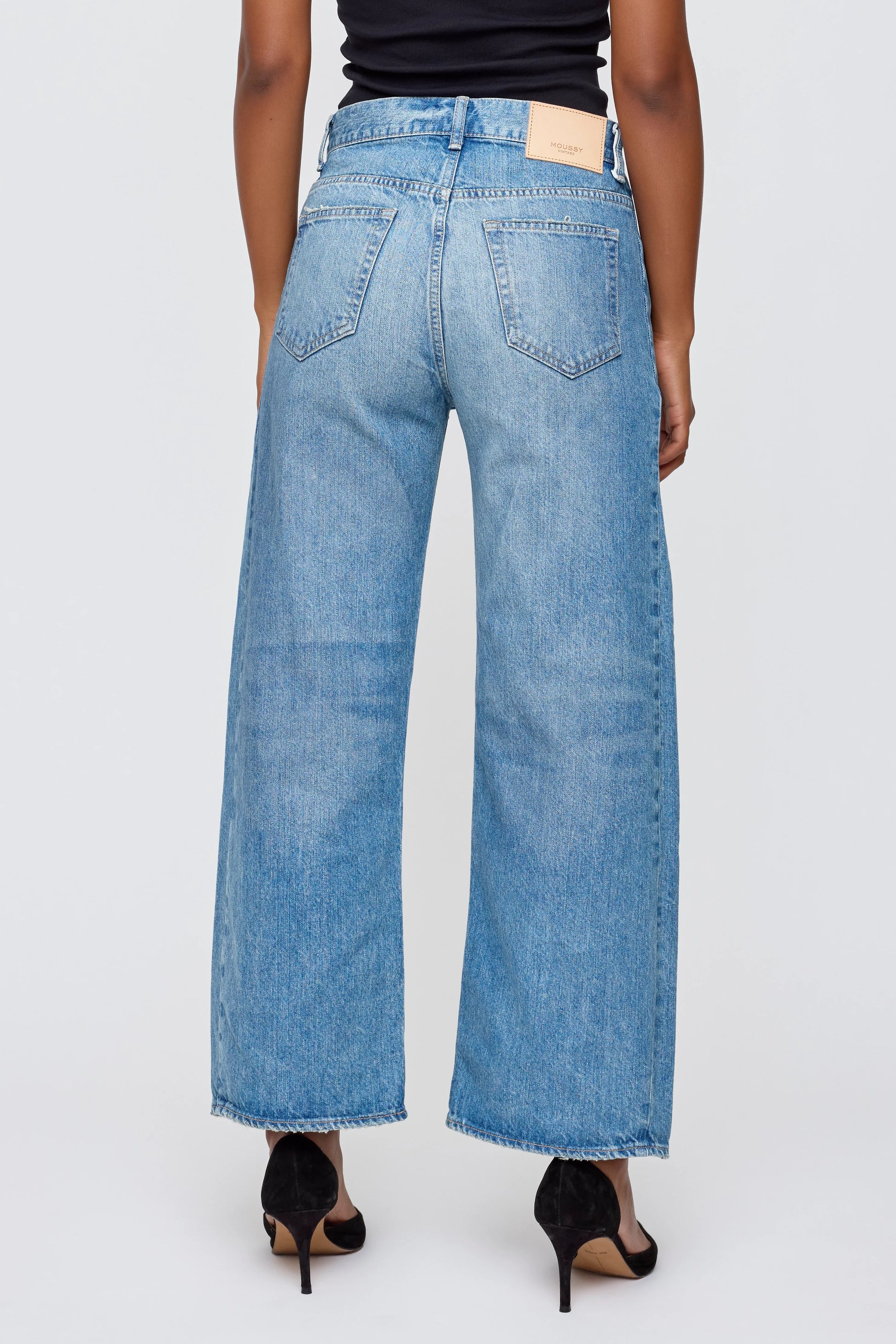 Moussy Bayard Side Line Cocoon Pant - Blue