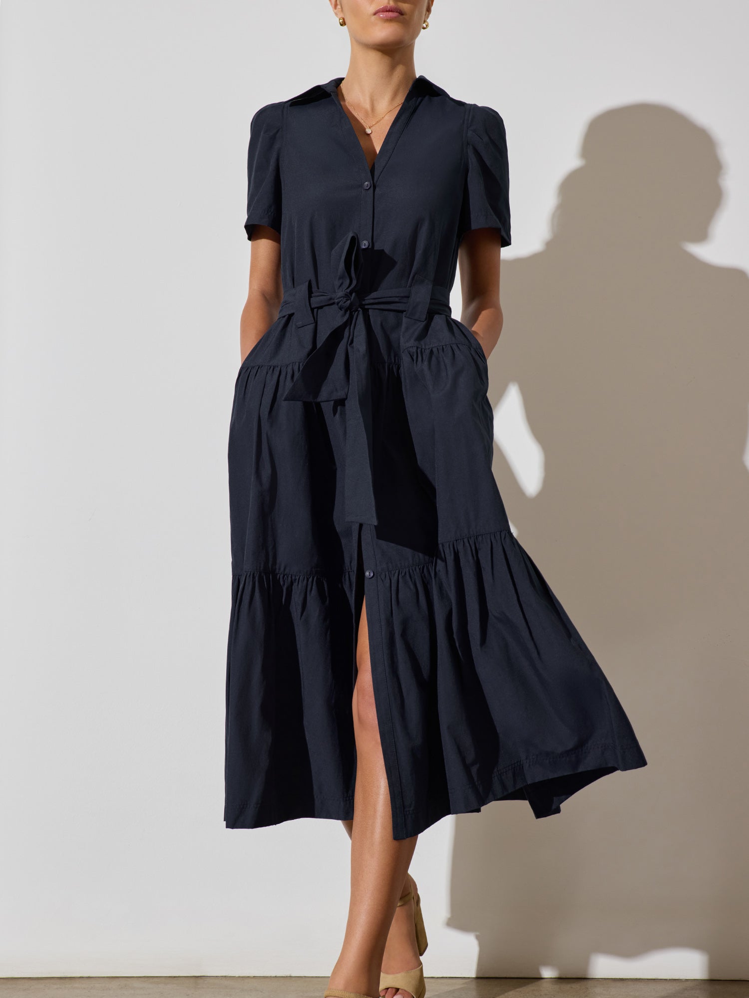 Brochu Walker Alina Dress  - Navy