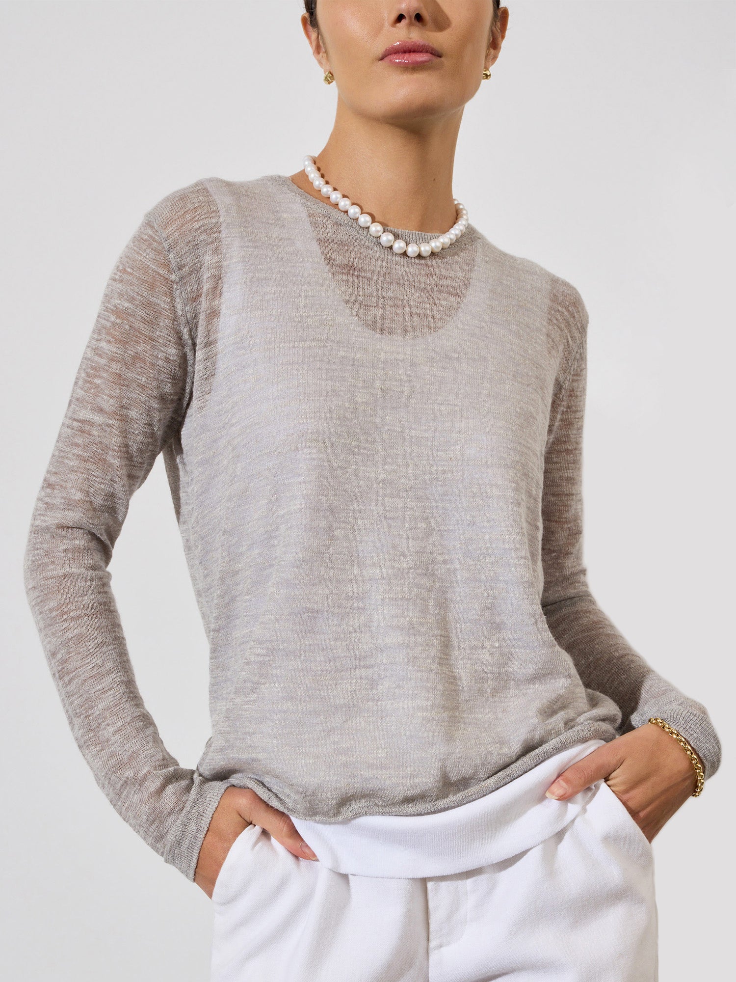 Brochu Walker Dafne Layered Looker  - Asher Grey/ White