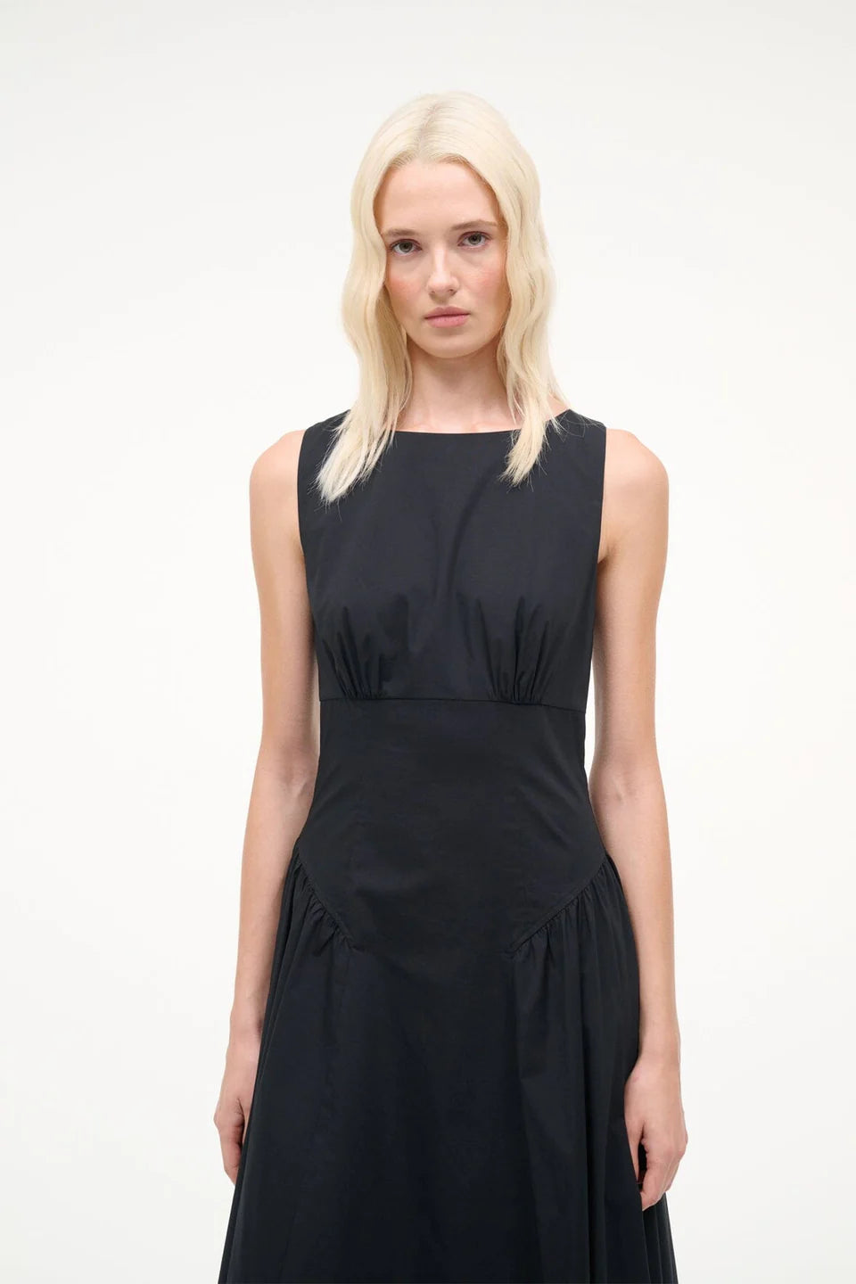 staud dress black STAUD Mini Ilana Dress Black