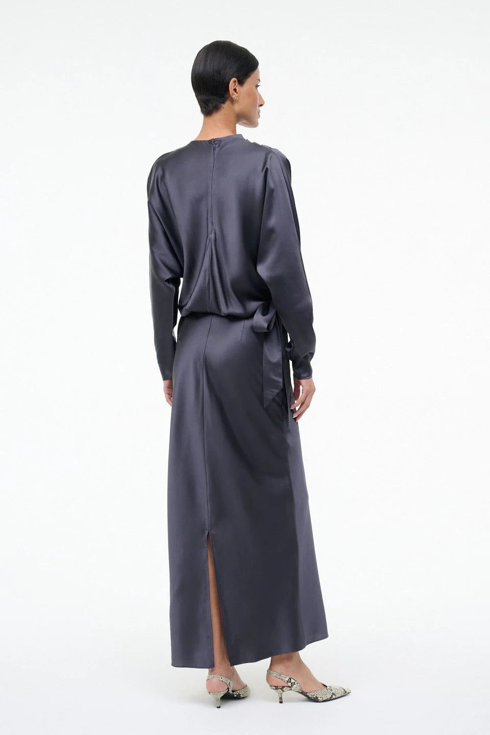 nocturne silk dress STAUD, Phoebe Silk Dress in Nocturne, Size 4