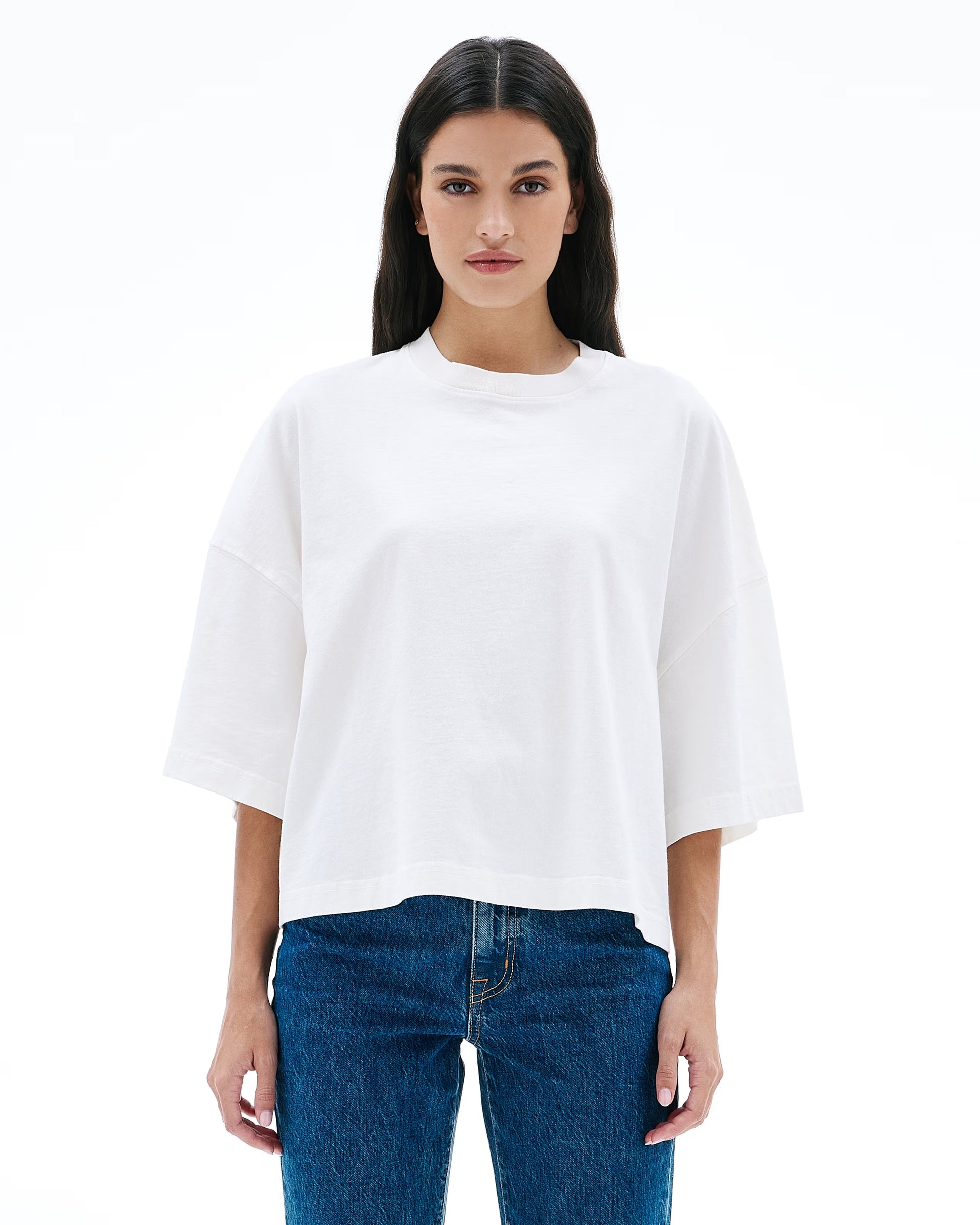 SLVRLAKE Box Tee - Natural White