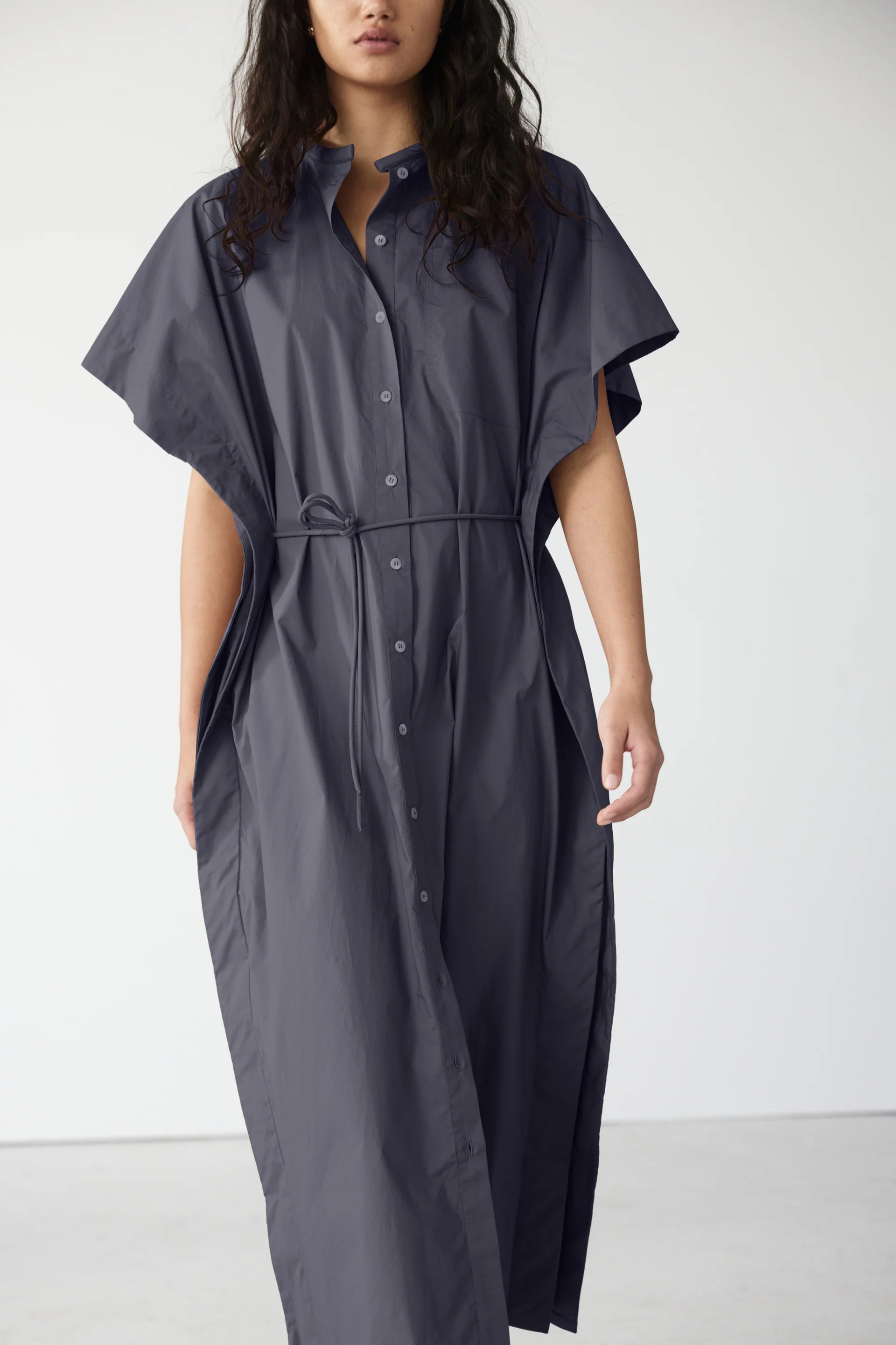 Foemina Mimi Dress - Navy Poplin