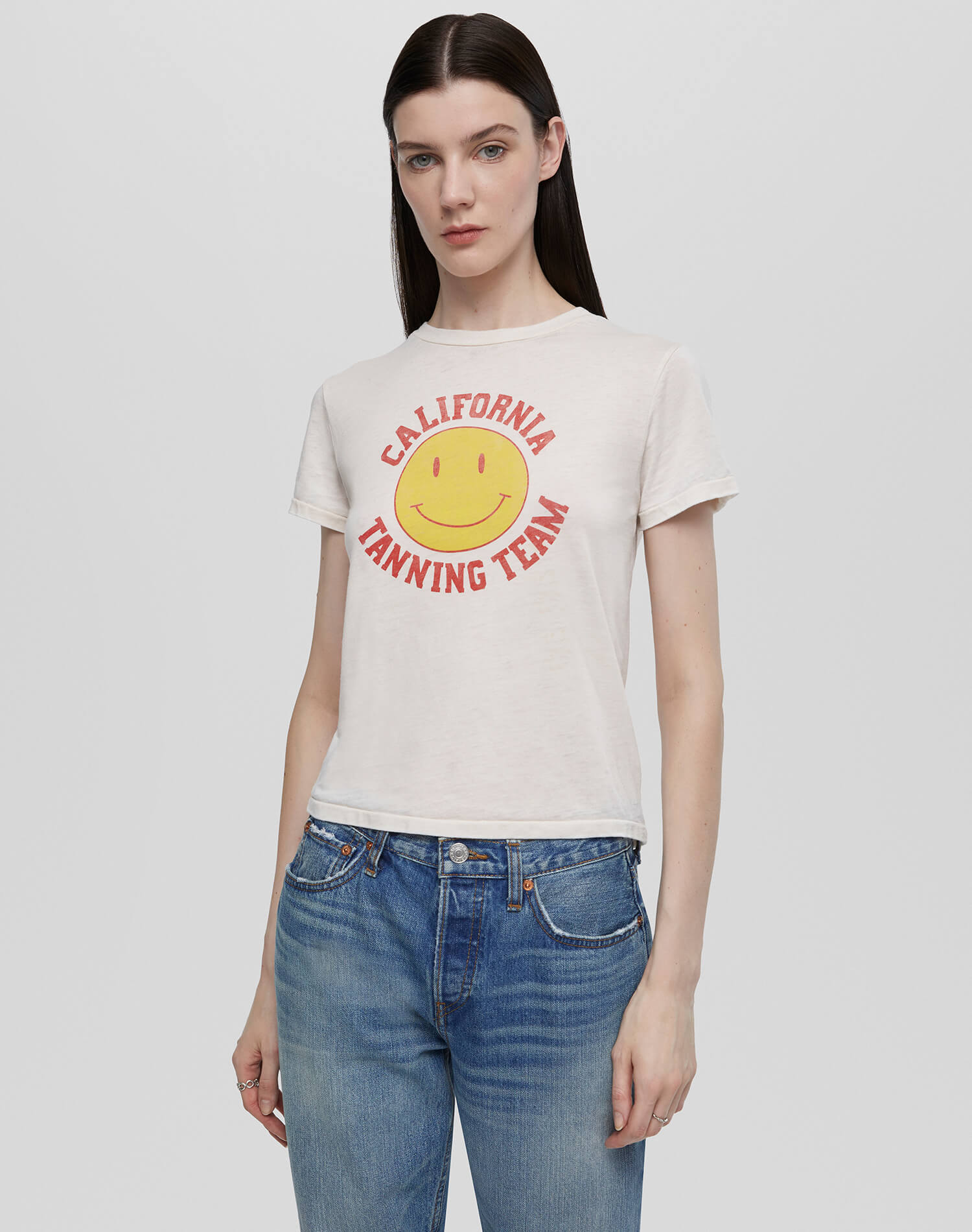 Re/Done Classic Tee Tanning - Antique White