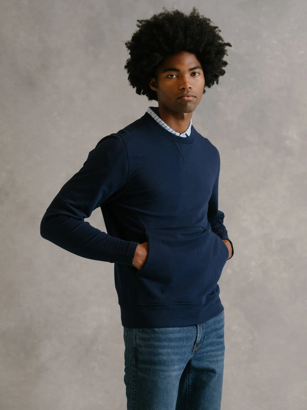 B. Draddy Russ Crewneck - Navy