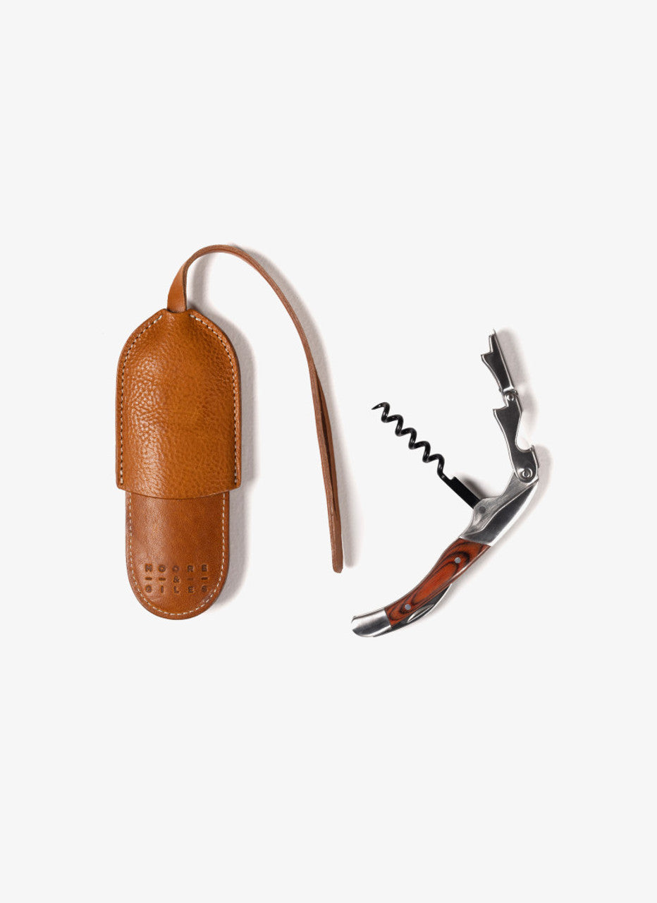 Moore & Giles Wine Corkscrew Sleeve - Modern Saddle