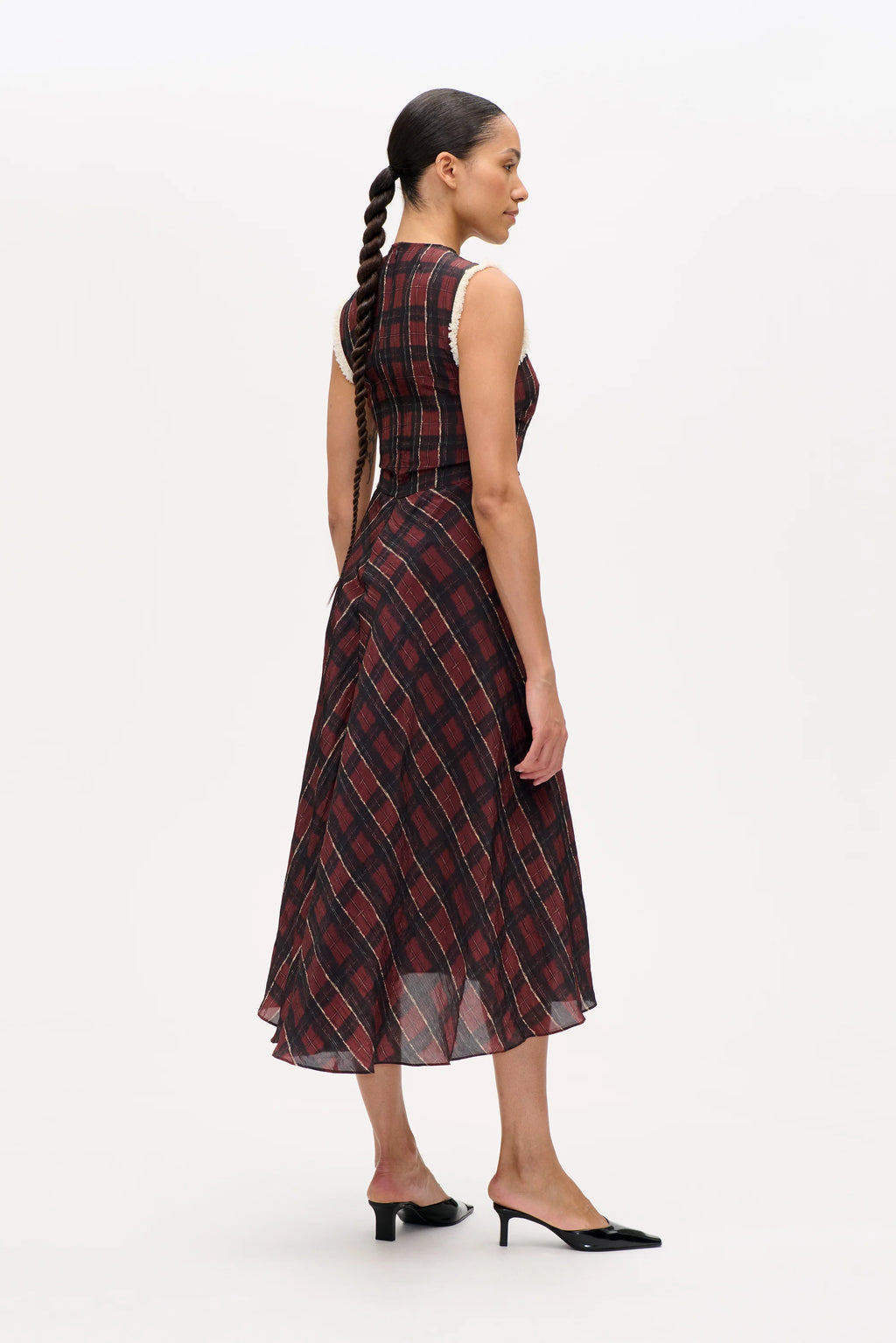 Baum Und Pferdgarten Atina Dress - Dark Red Check