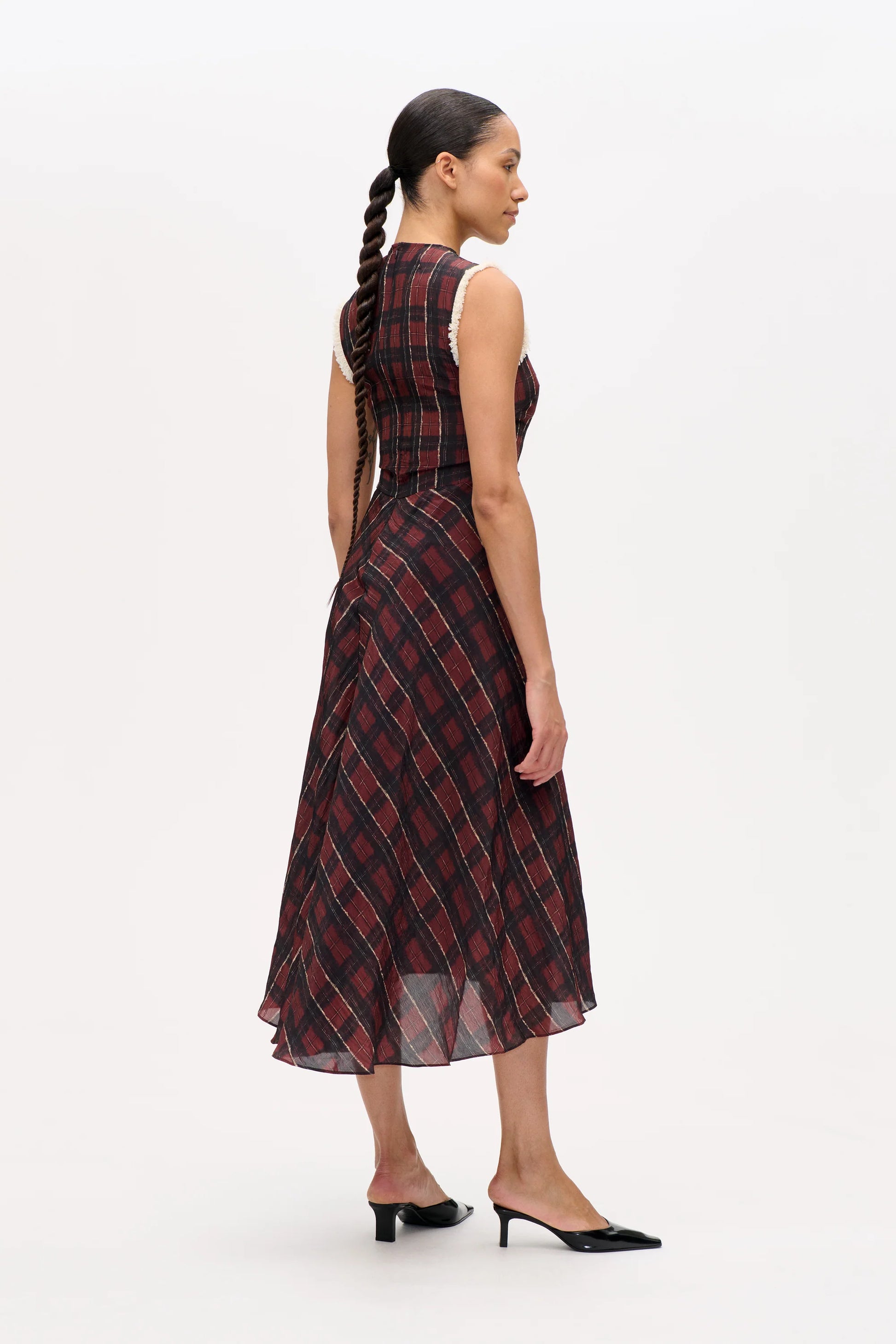 Baum Und Pferdgarten Atina Dress - Dark Red Check