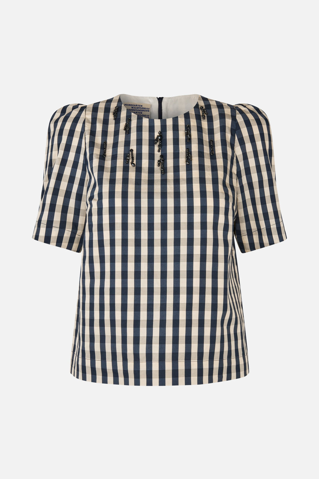 Baum und Pferdgarten Minu Blouse - Navy Creme Check