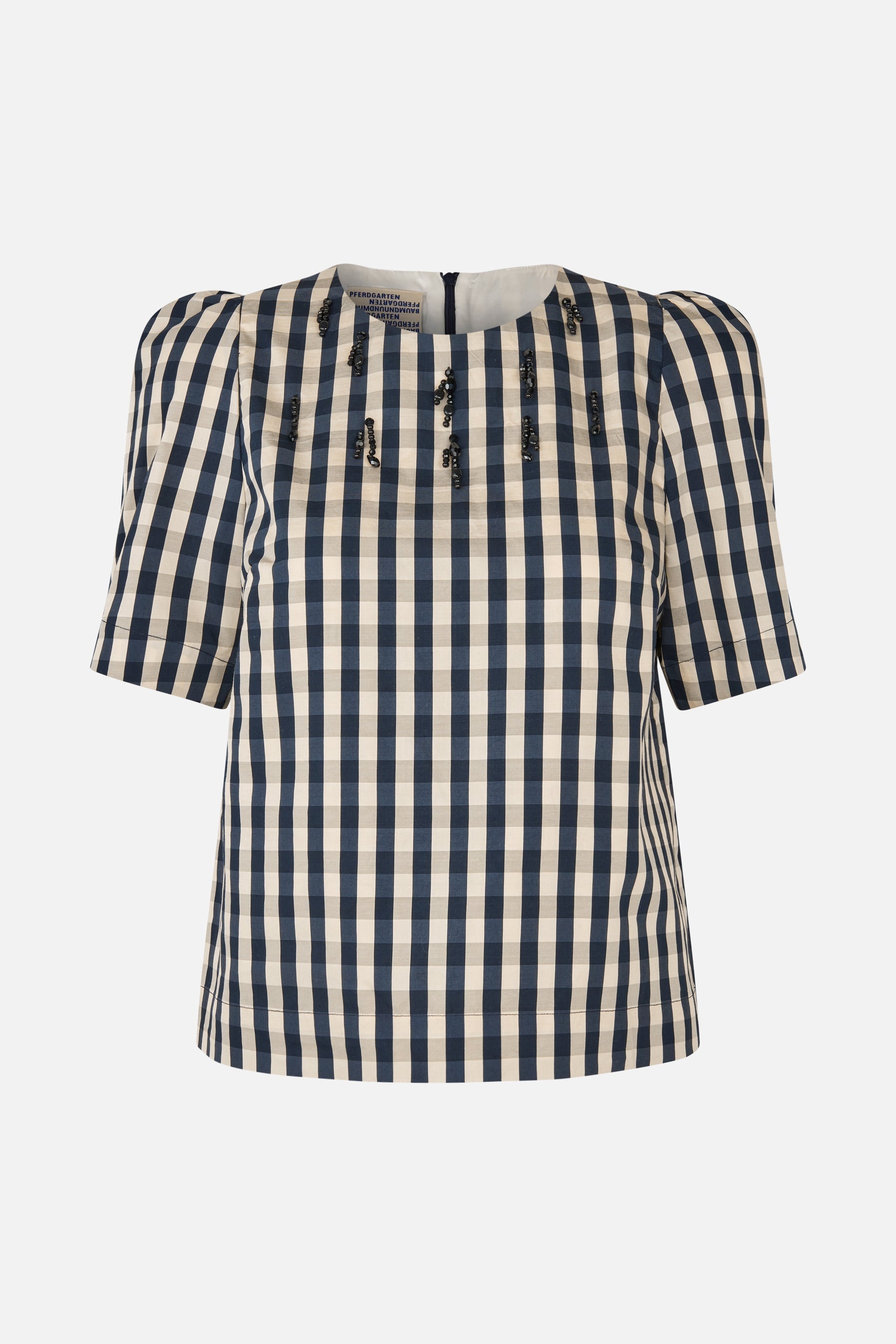 Baum und Pferdgarten Minu Blouse - Navy Creme Check