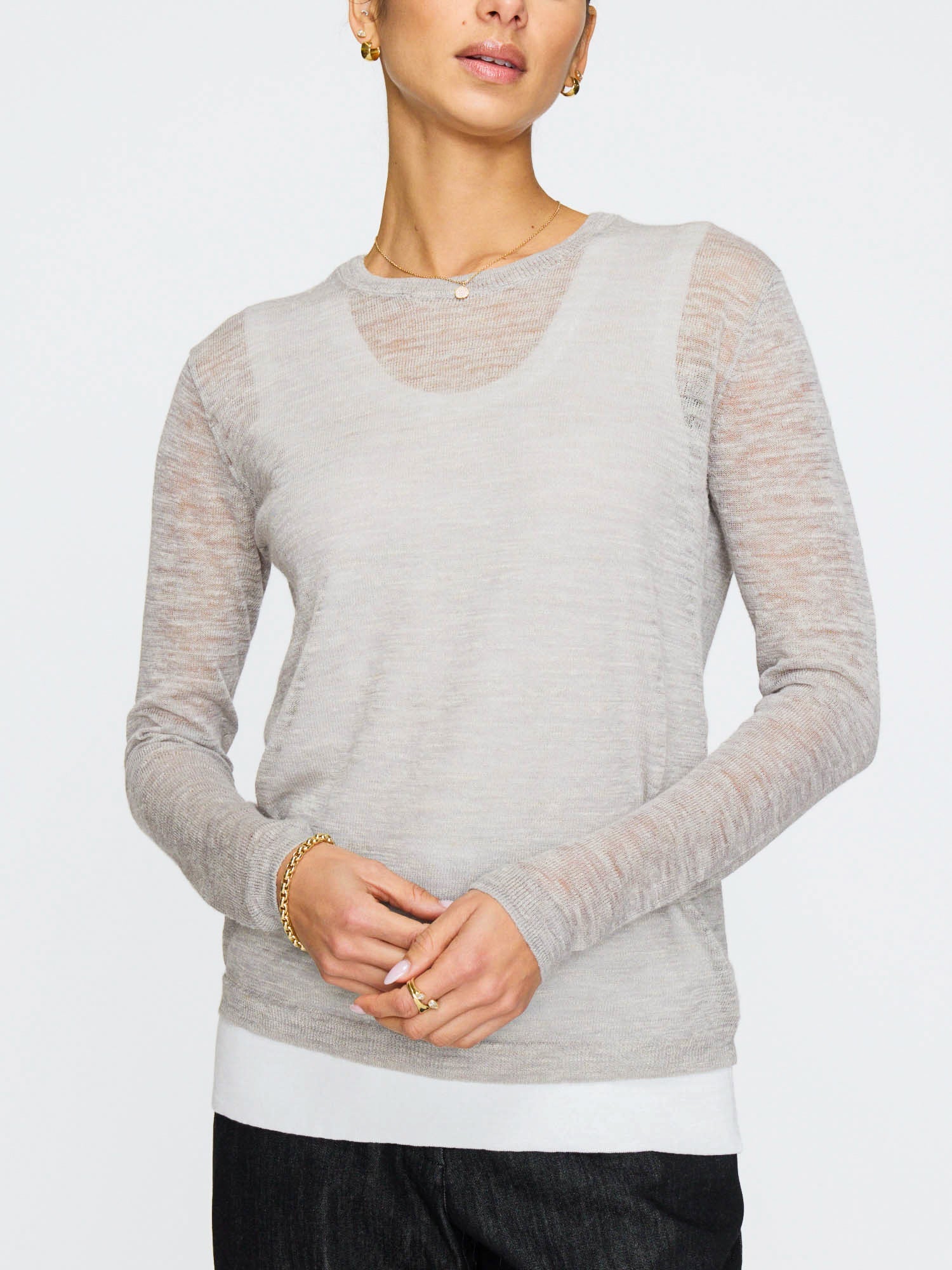 Brochu Walker Dafne Layered Looker  - Asher Grey/ White