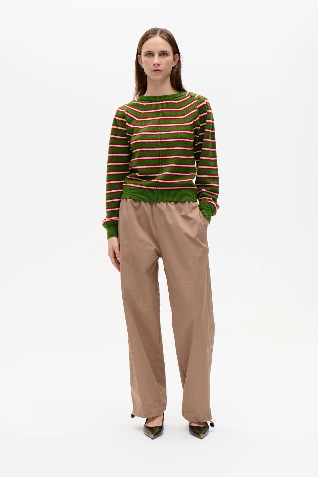 Baum und Pferdgarten Cylia Sweater  - Herb Garden Stripe