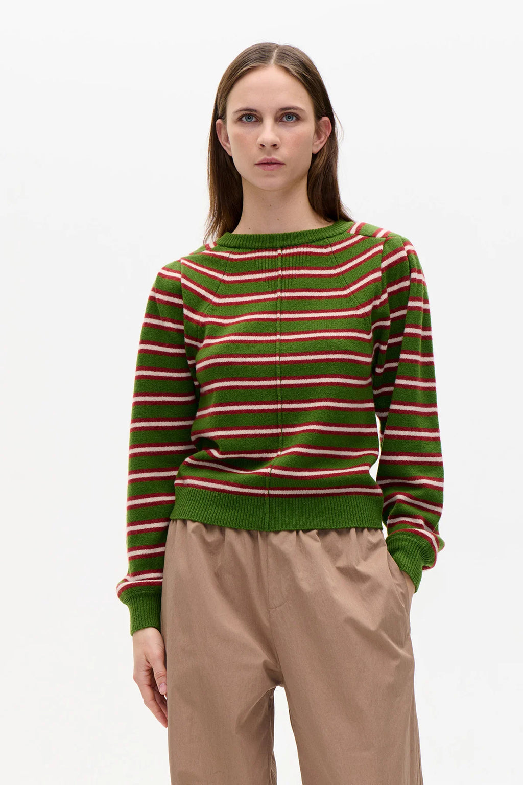 Baum und Pferdgarten Cylia Sweater  - Herb Garden Stripe