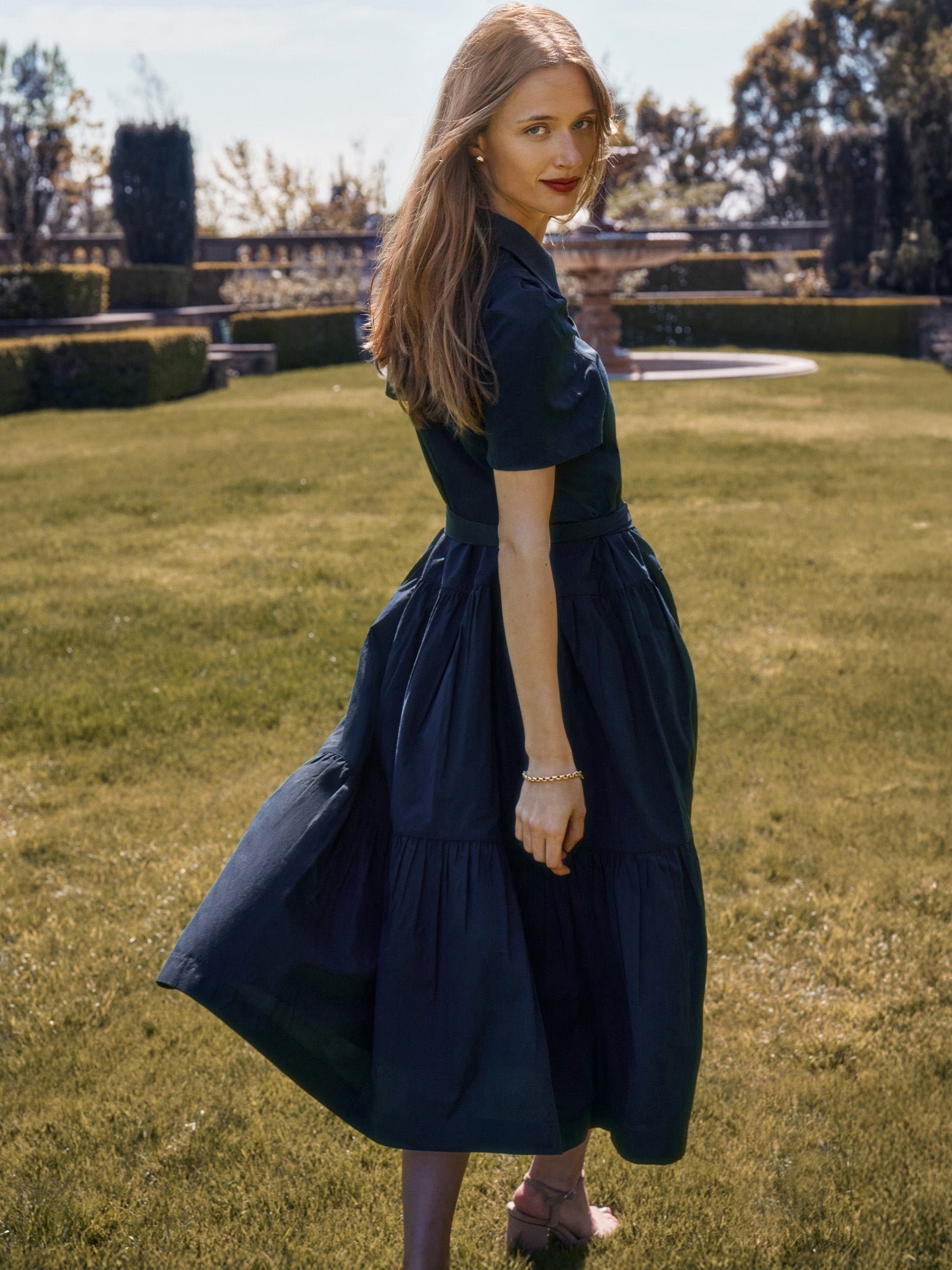 Brochu Walker Alina Dress  - Navy