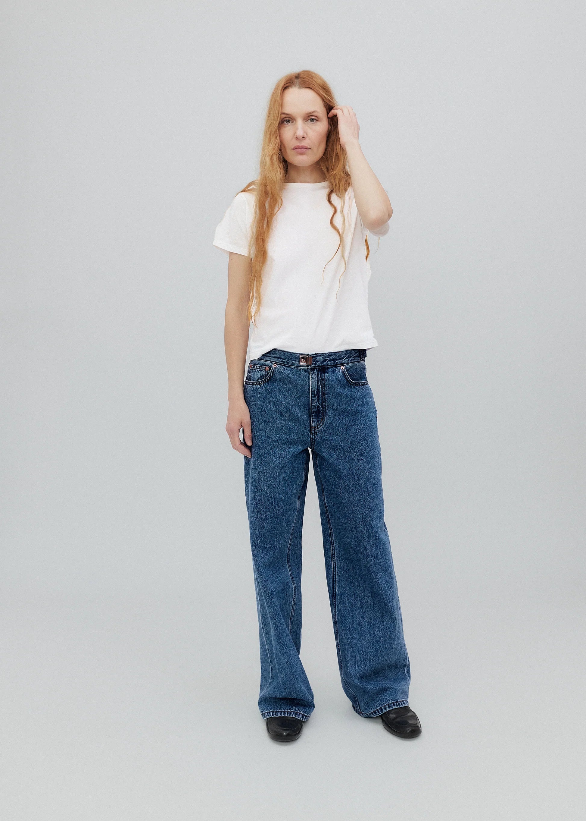 Still Here Buckle Jean in Classic Blue
