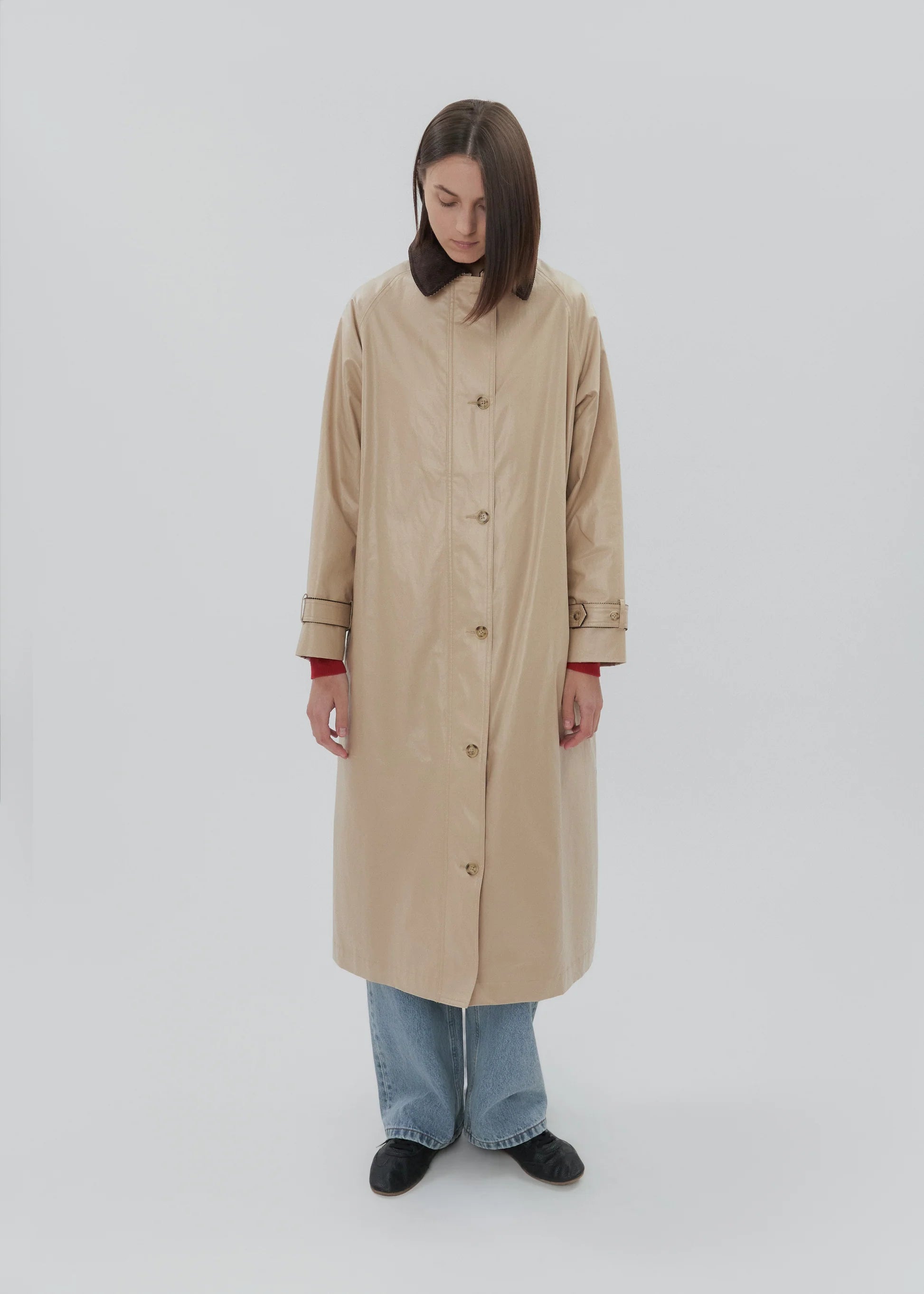 Still Here Kent Trench Coat in Khaki