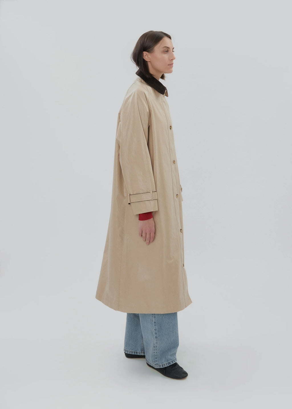Still Here Kent Trench Coat in Khaki