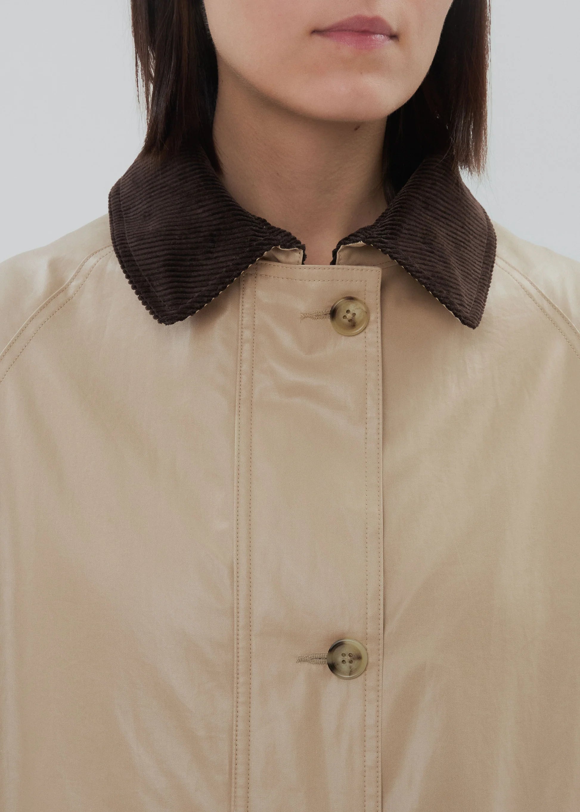 Still Here Kent Trench Coat in Khaki
