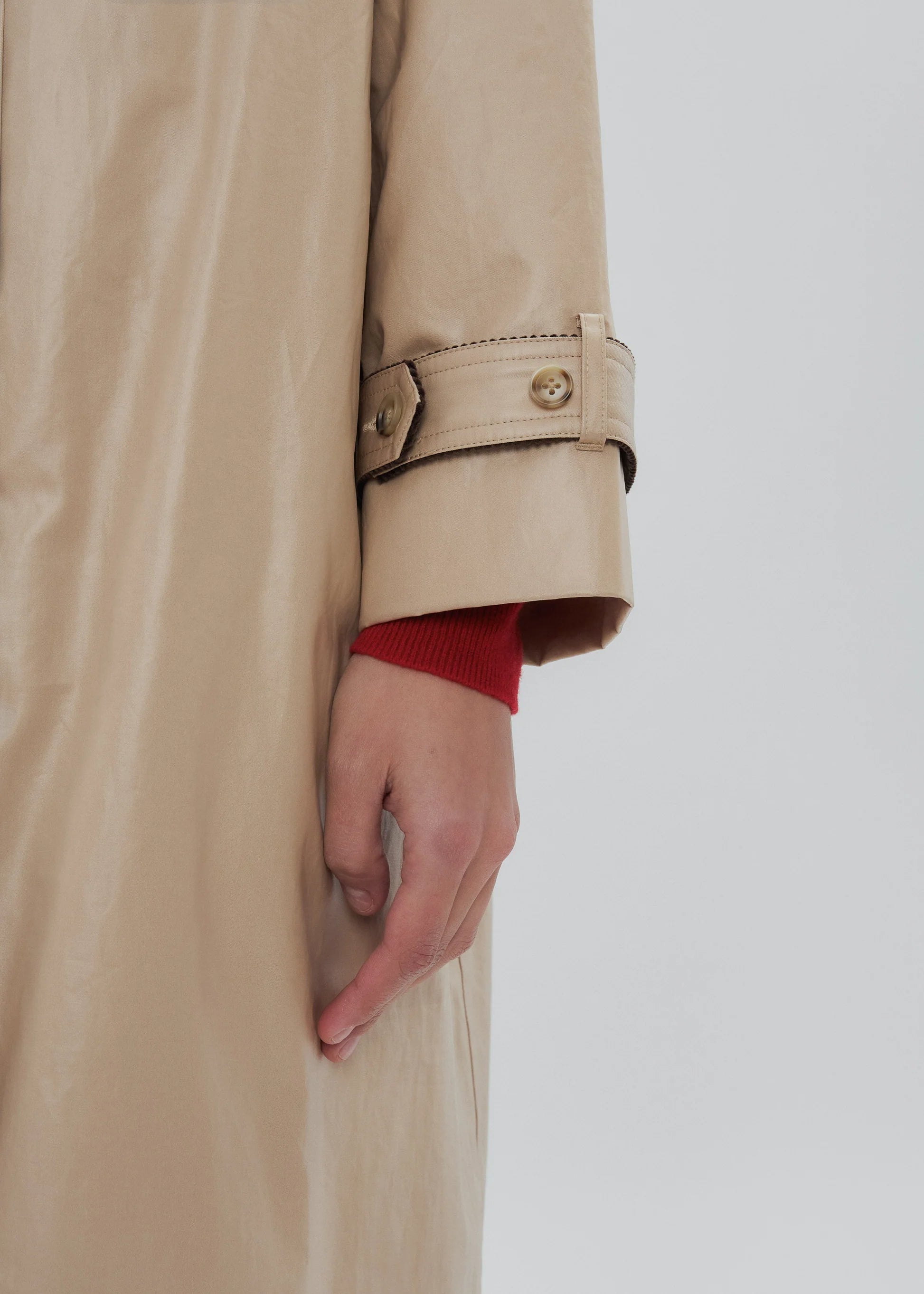 Still Here Kent Trench Coat in Khaki