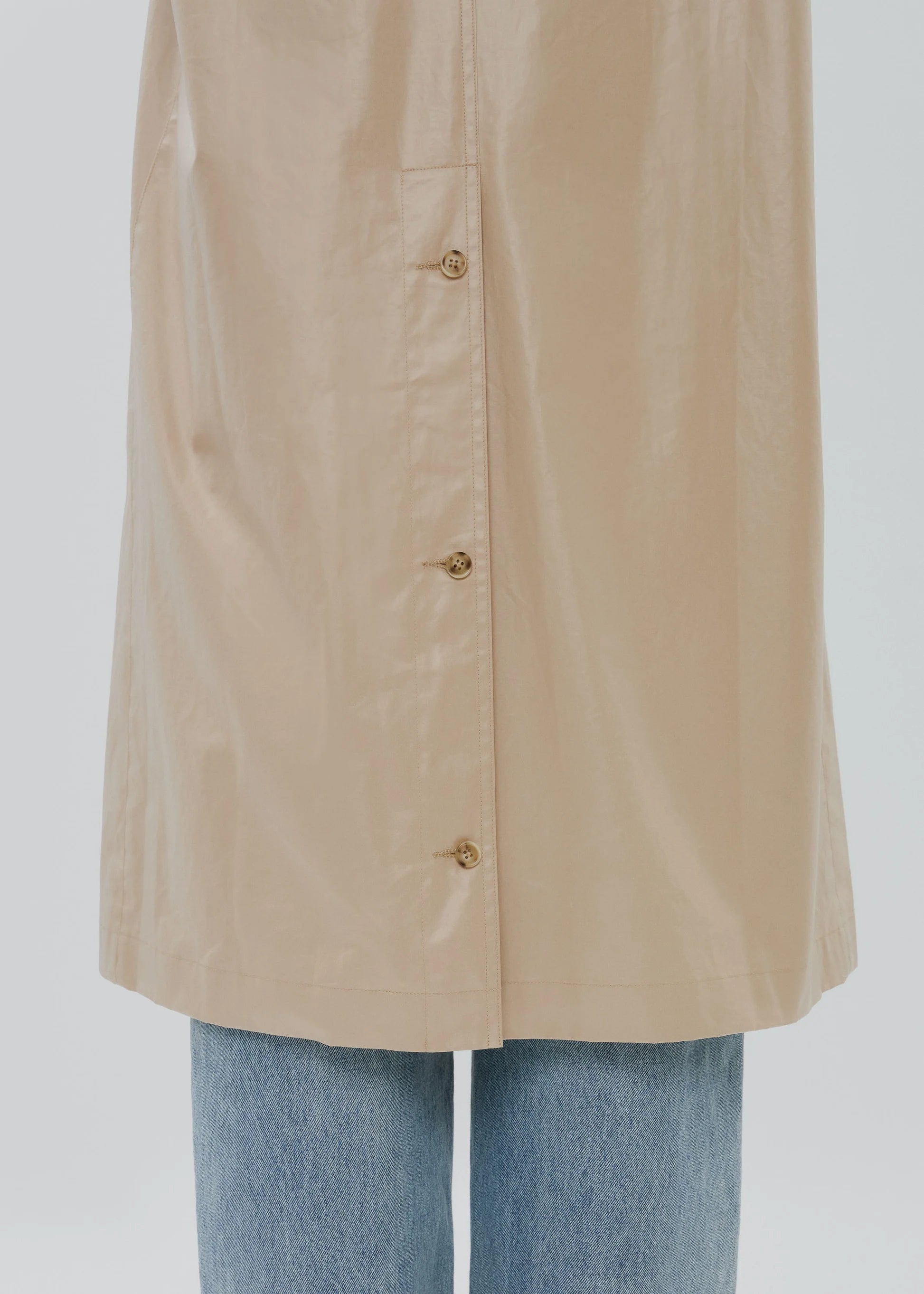 Still Here Kent Trench Coat in Khaki