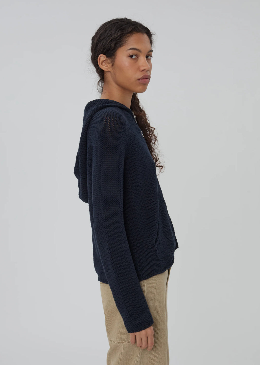 Still Here Bear Zip Up - Navy