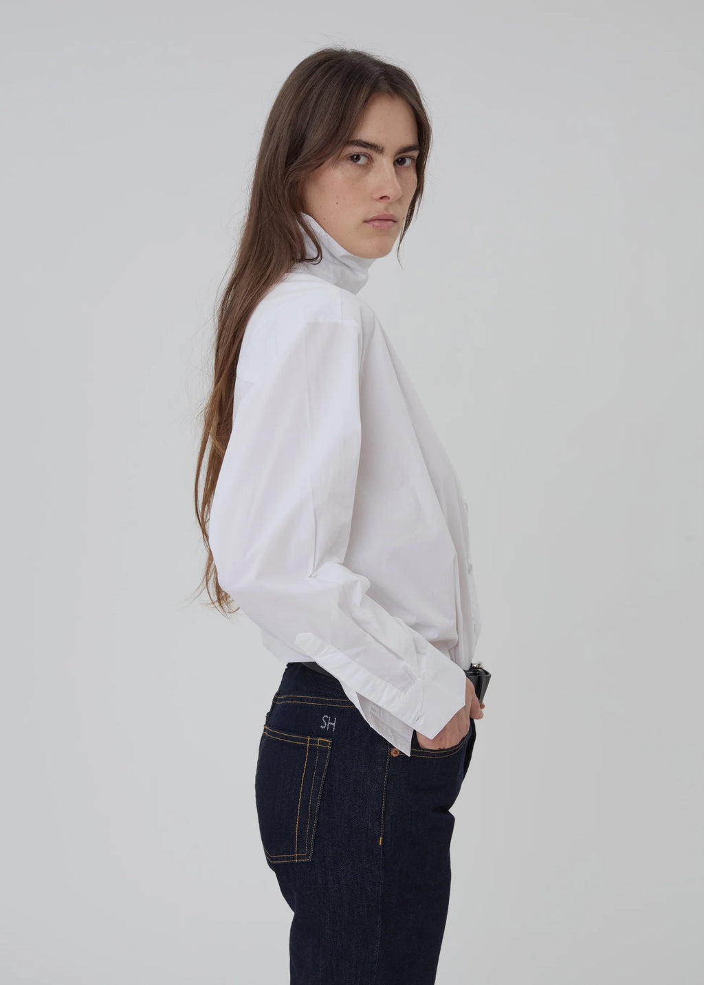 Still Here Madison Button Down - Milk