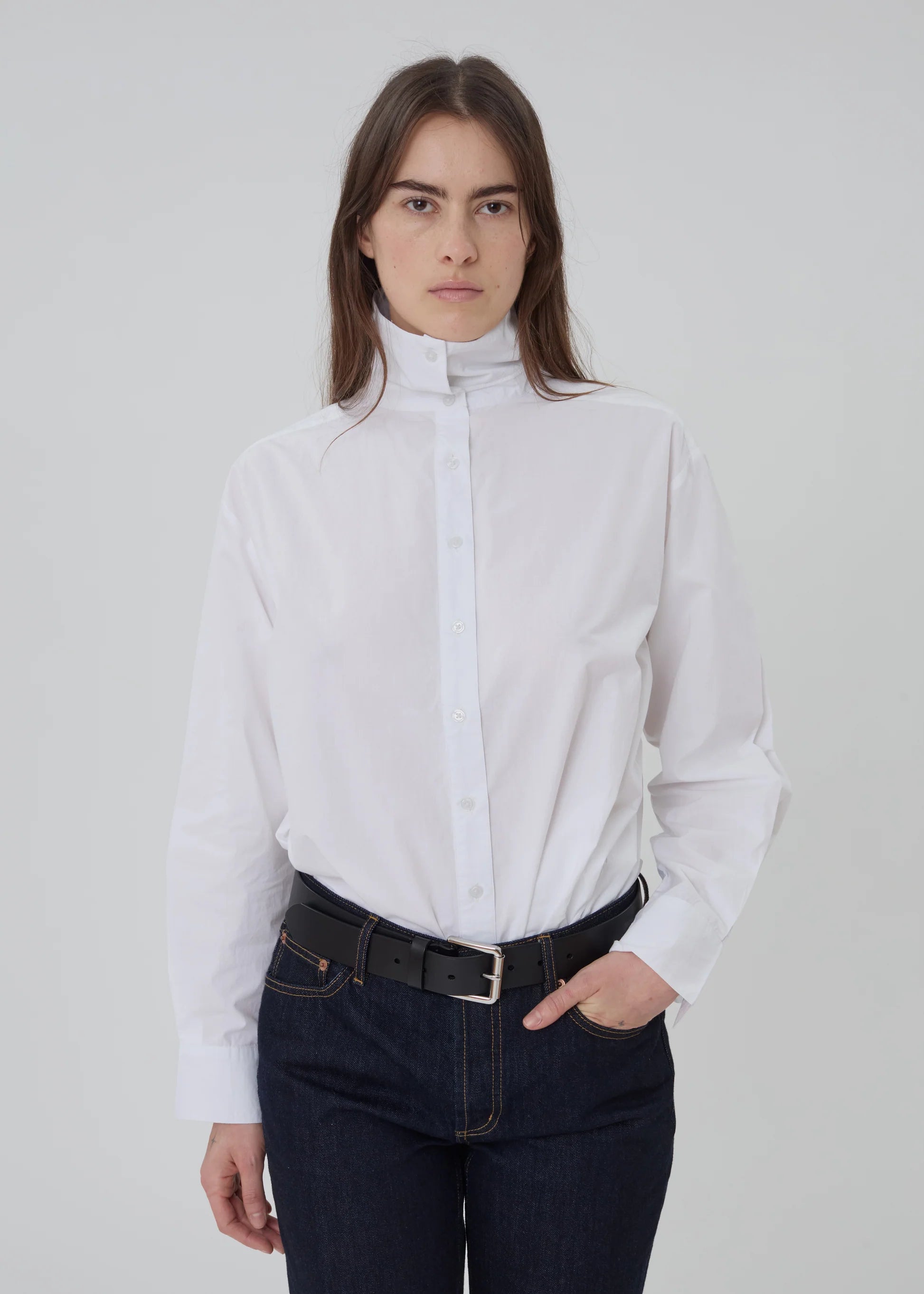 Still Here Madison Button Down - Milk