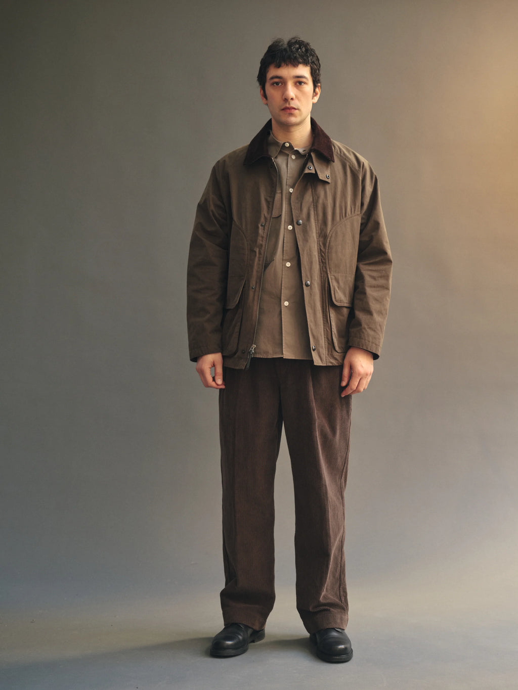 Knickerbocker Highland Dry-Wax Cotton & Nylon Coat - Oak Brown