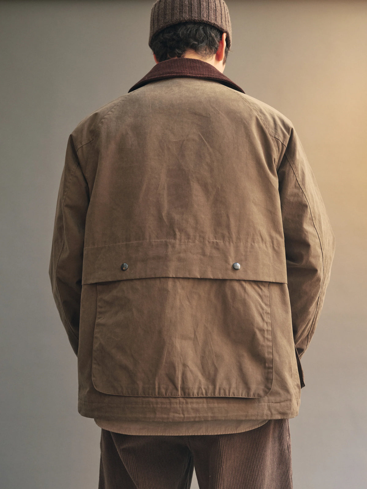 Knickerbocker Highland Dry-Wax Cotton & Nylon Coat - Oak Brown