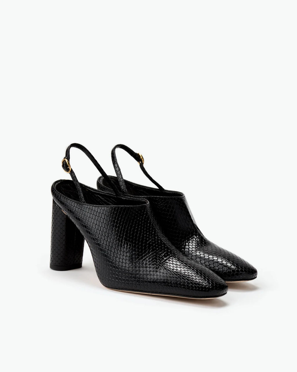 Le Seul Beatriz - Black Snake Embossed Nappa