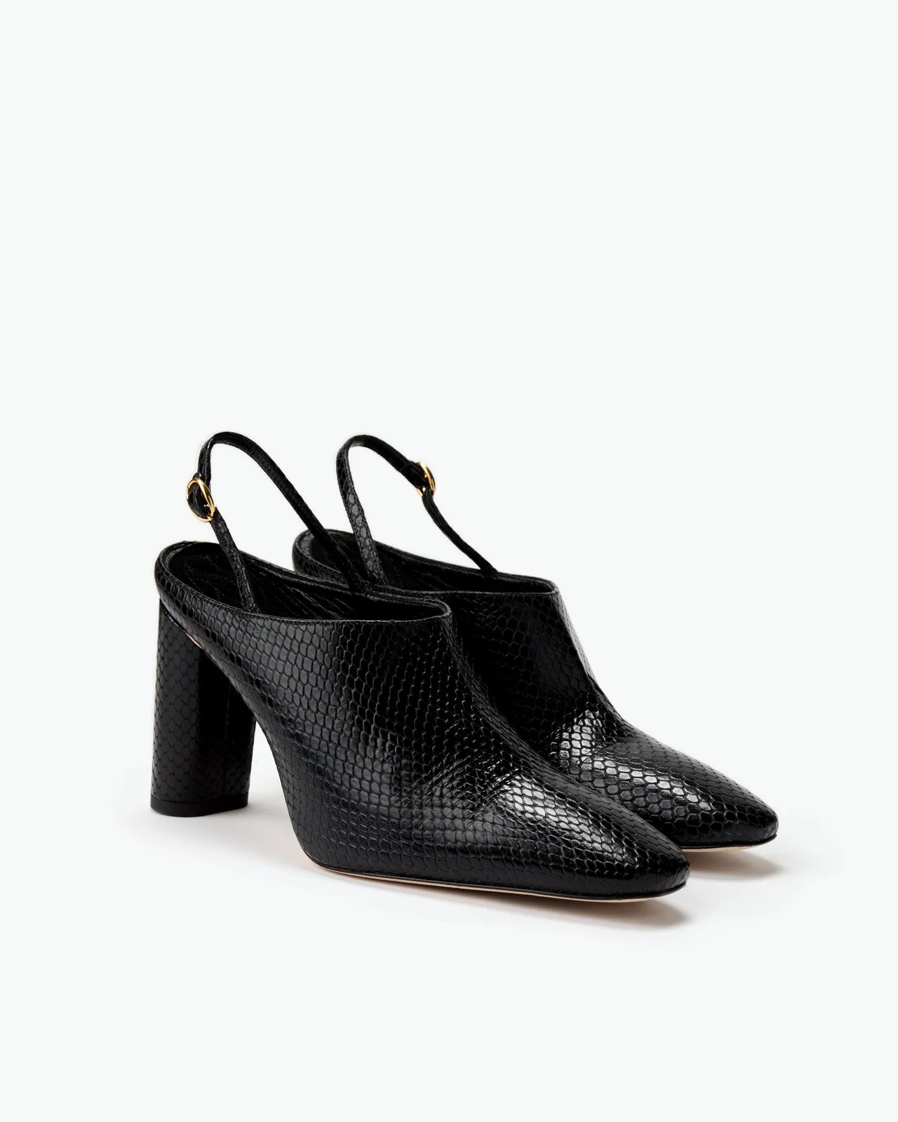 Le Seul Beatriz - Black Snake Embossed Nappa