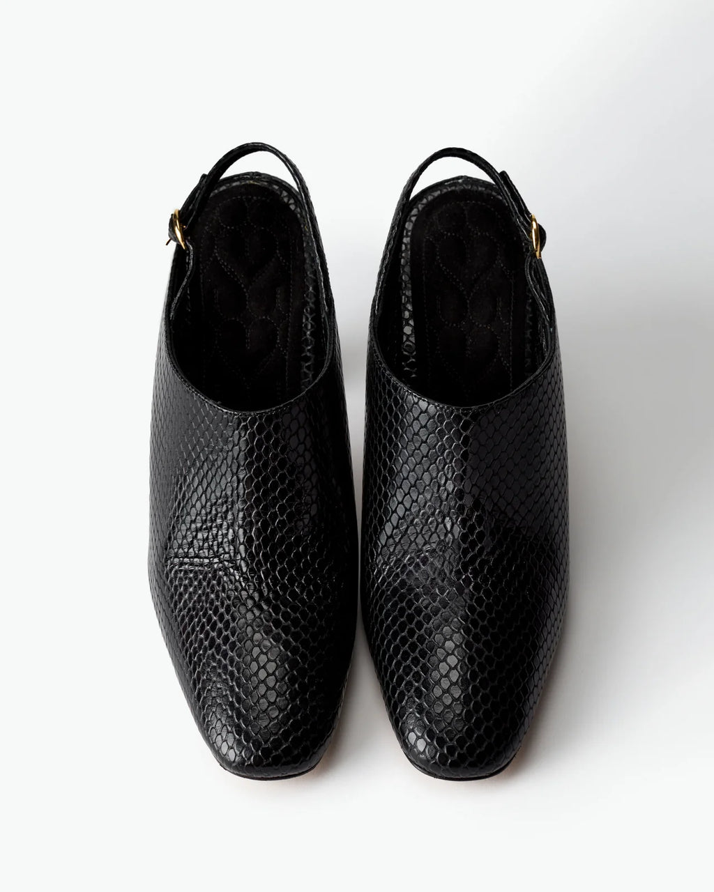 Le Seul Beatriz - Black Snake Embossed Nappa