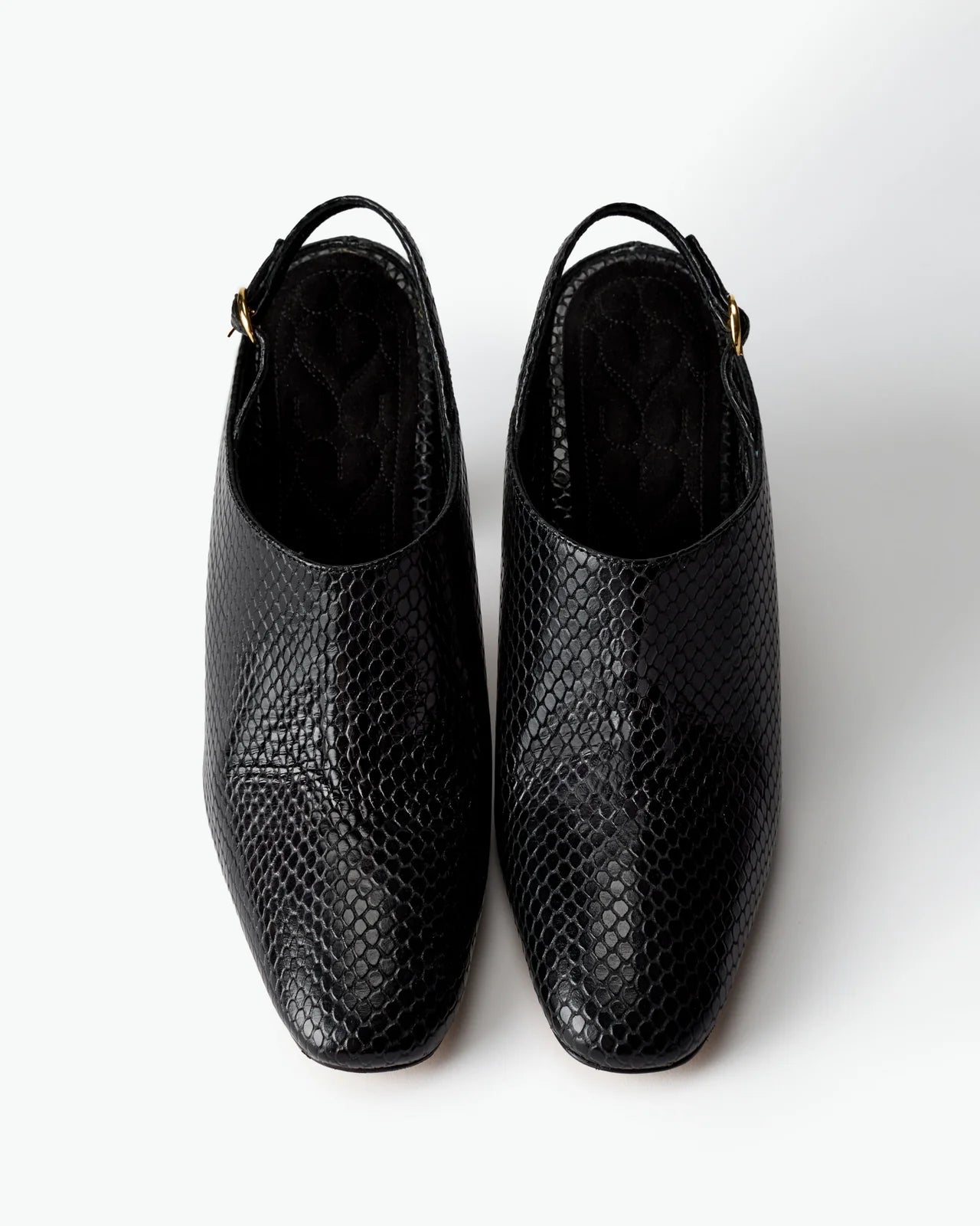 Le Seul Beatriz - Black Snake Embossed Nappa