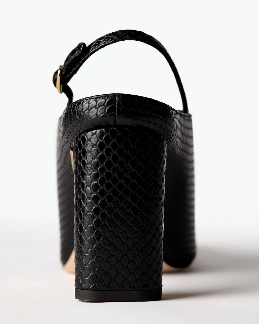 Le Seul Beatriz - Black Snake Embossed Nappa