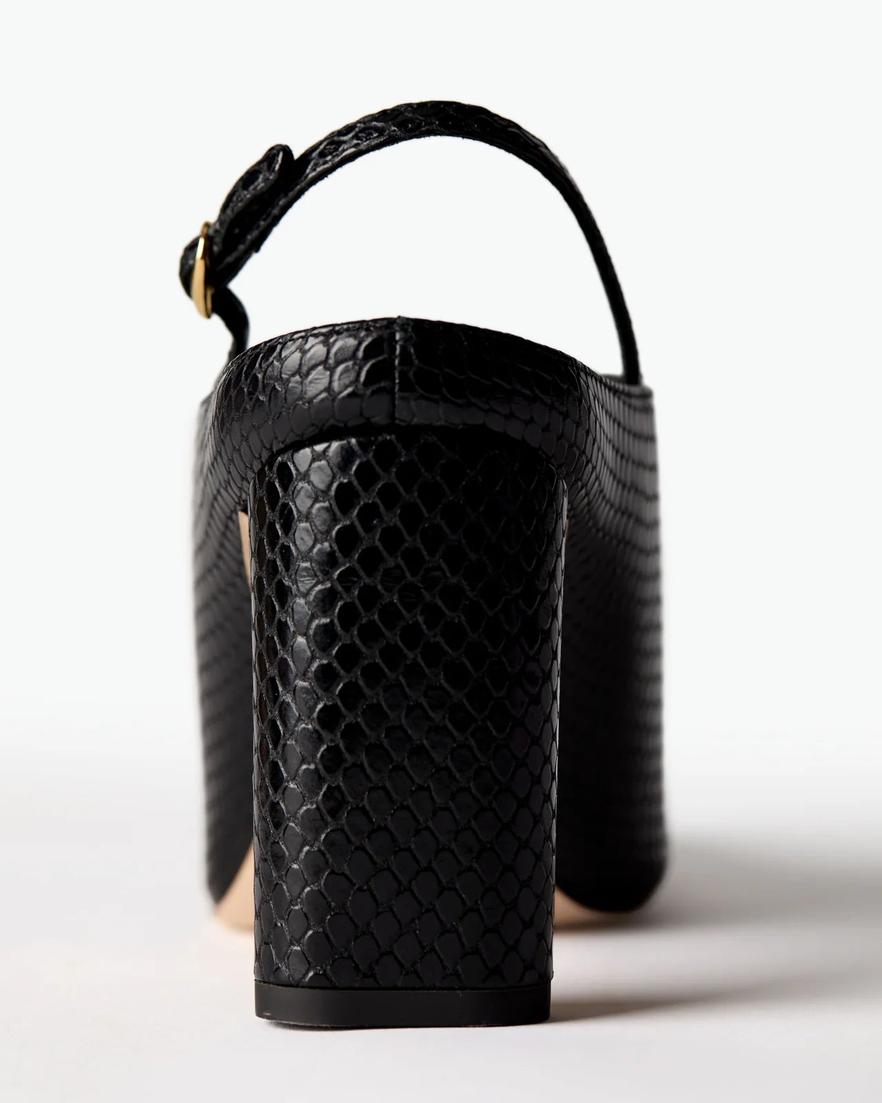 Le Seul Beatriz - Black Snake Embossed Nappa
