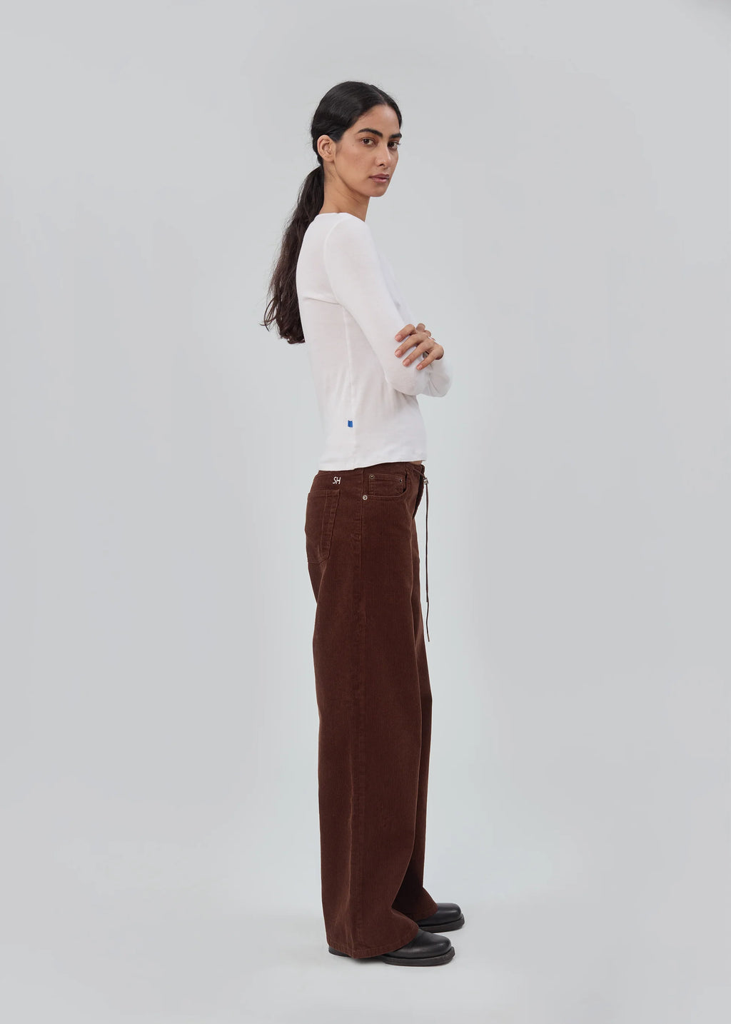 Still Here Cool Jean in Chocolate Corduroy