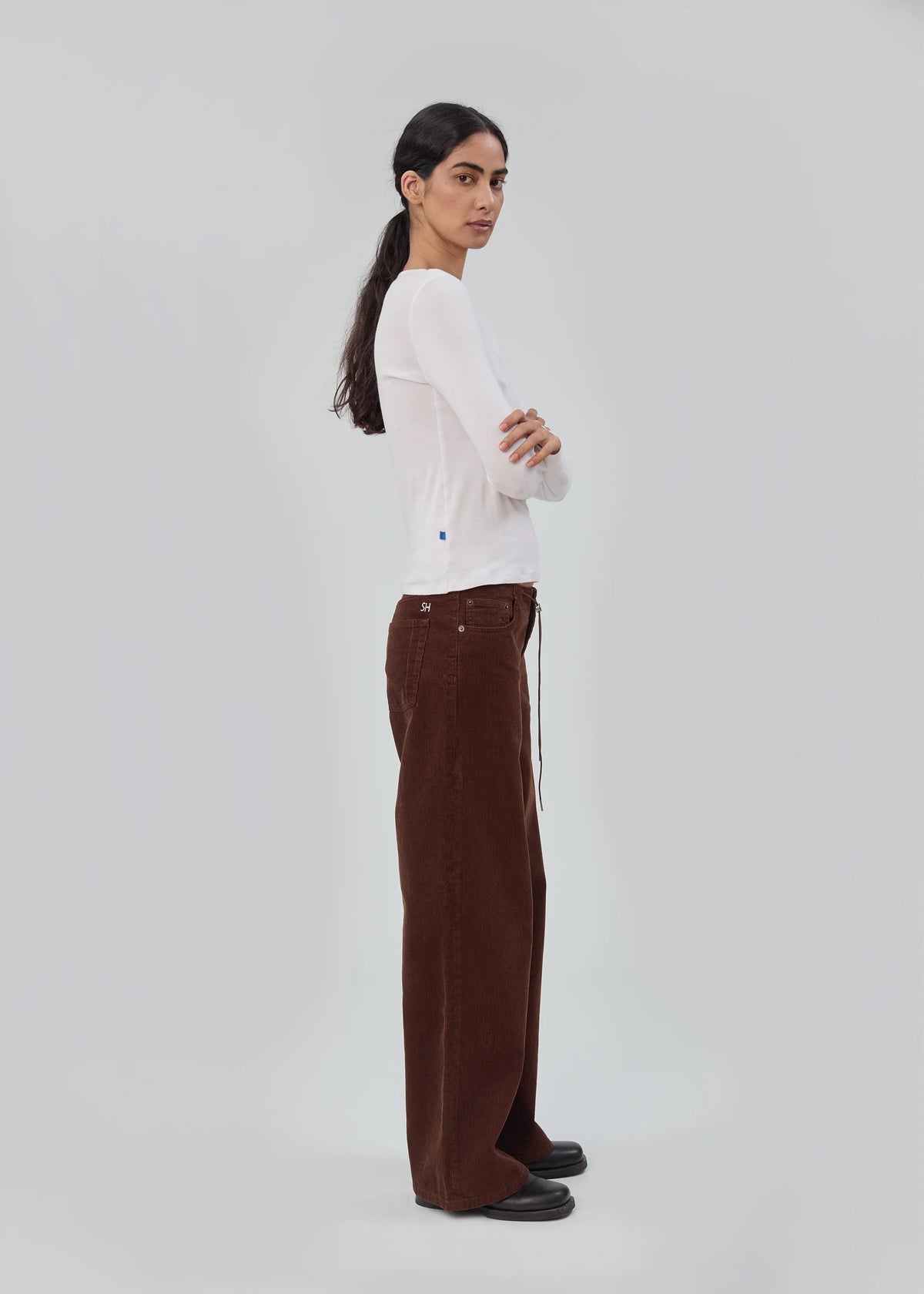 Still Here Cool Jean in Chocolate Corduroy