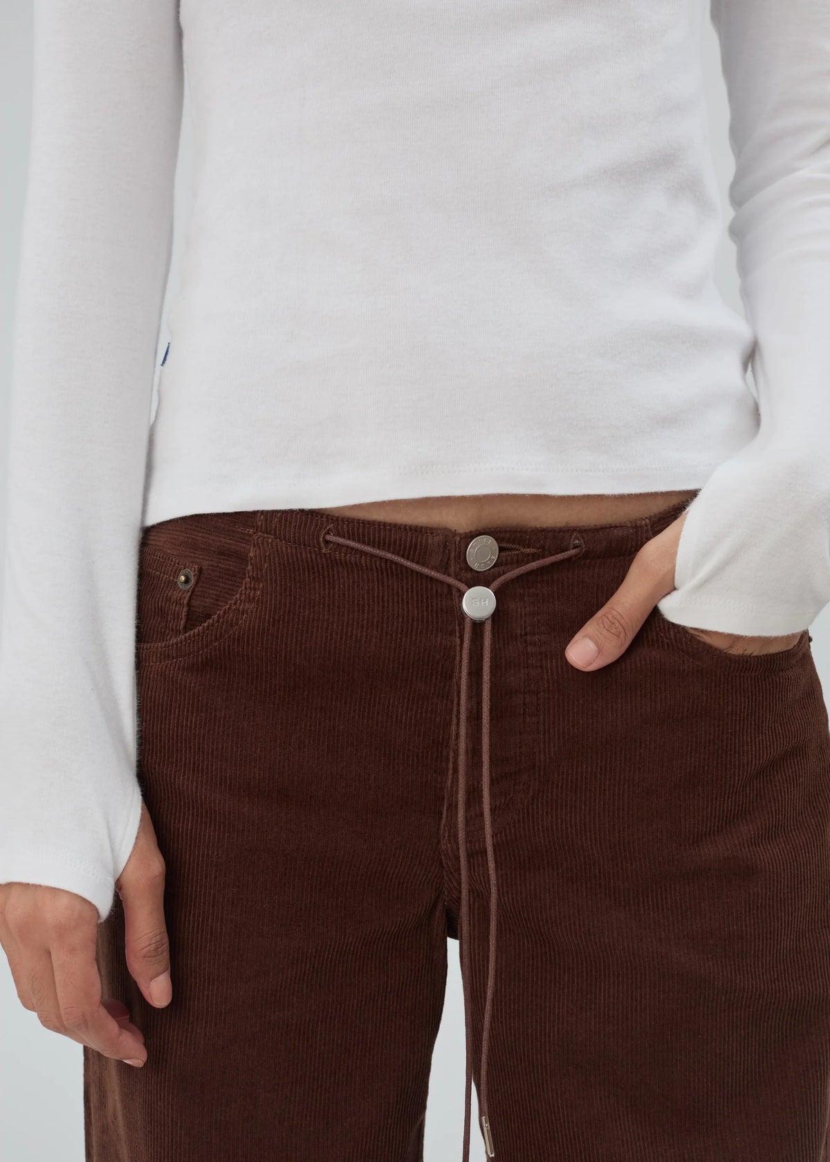 Still Here Cool Jean in Chocolate Corduroy