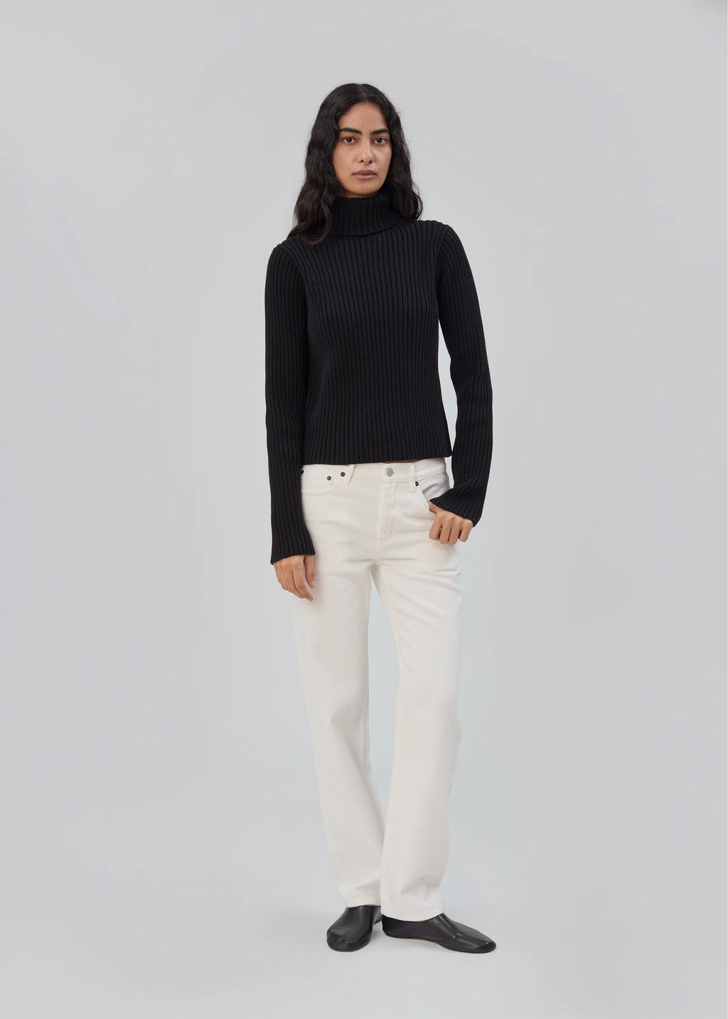 Still Here Miller Turtleneck Sweater - Black