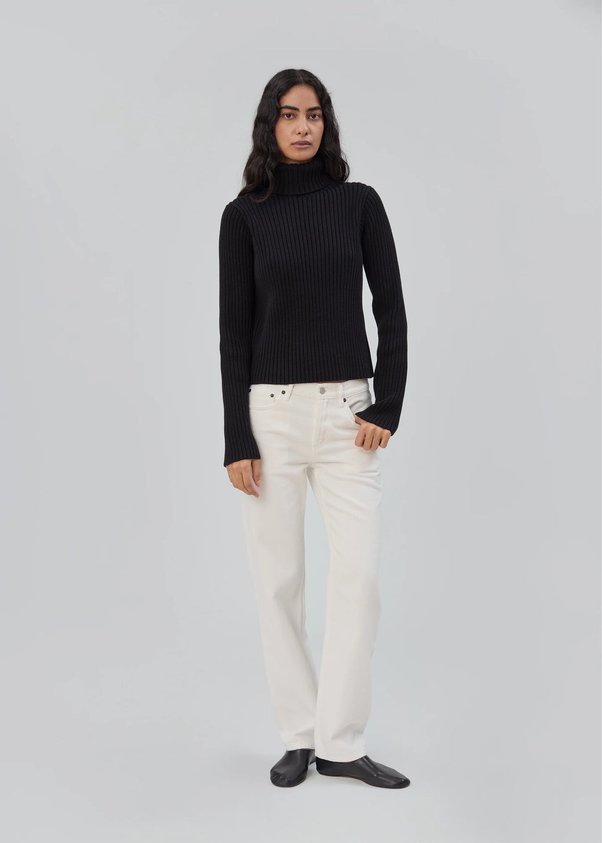 Still Here Miller Turtleneck Sweater - Black