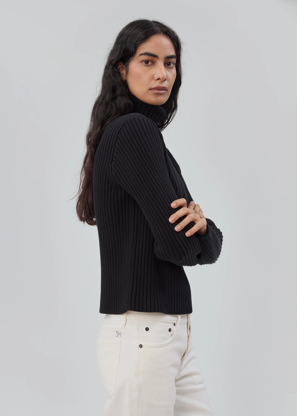 Still Here Miller Turtleneck Sweater - Black