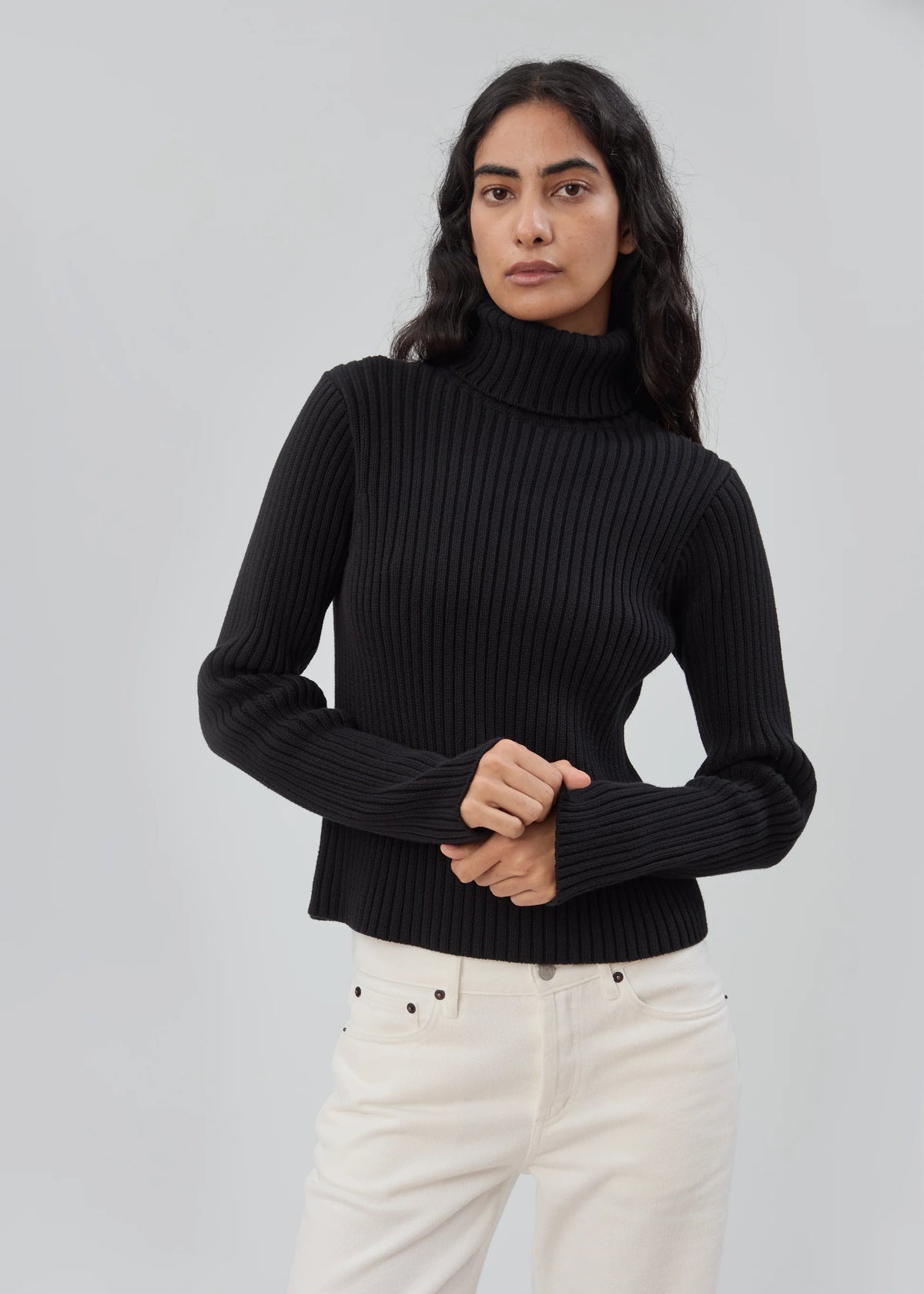 Still Here Miller Turtleneck Sweater - Black