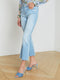 L'Agence Kendra High-Rise Cropped Flare Jeans in Olympia