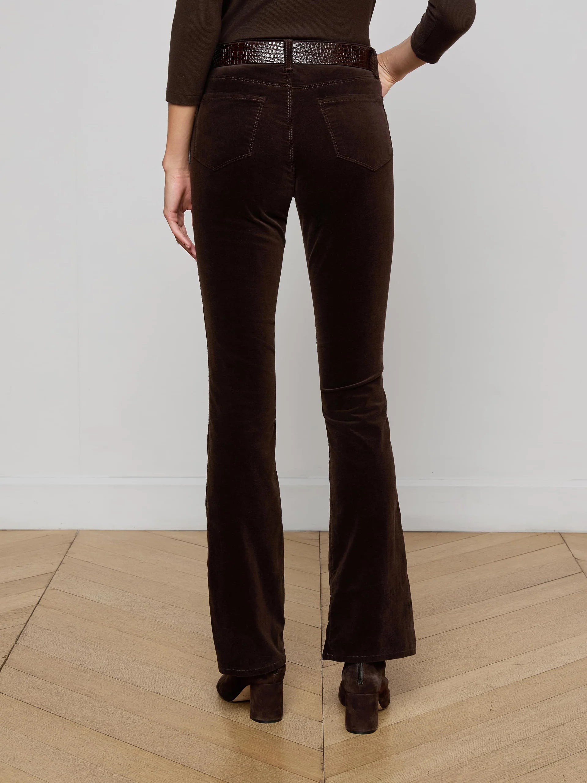 L'Agence Stevie Velvet Jean - Coffee Bean