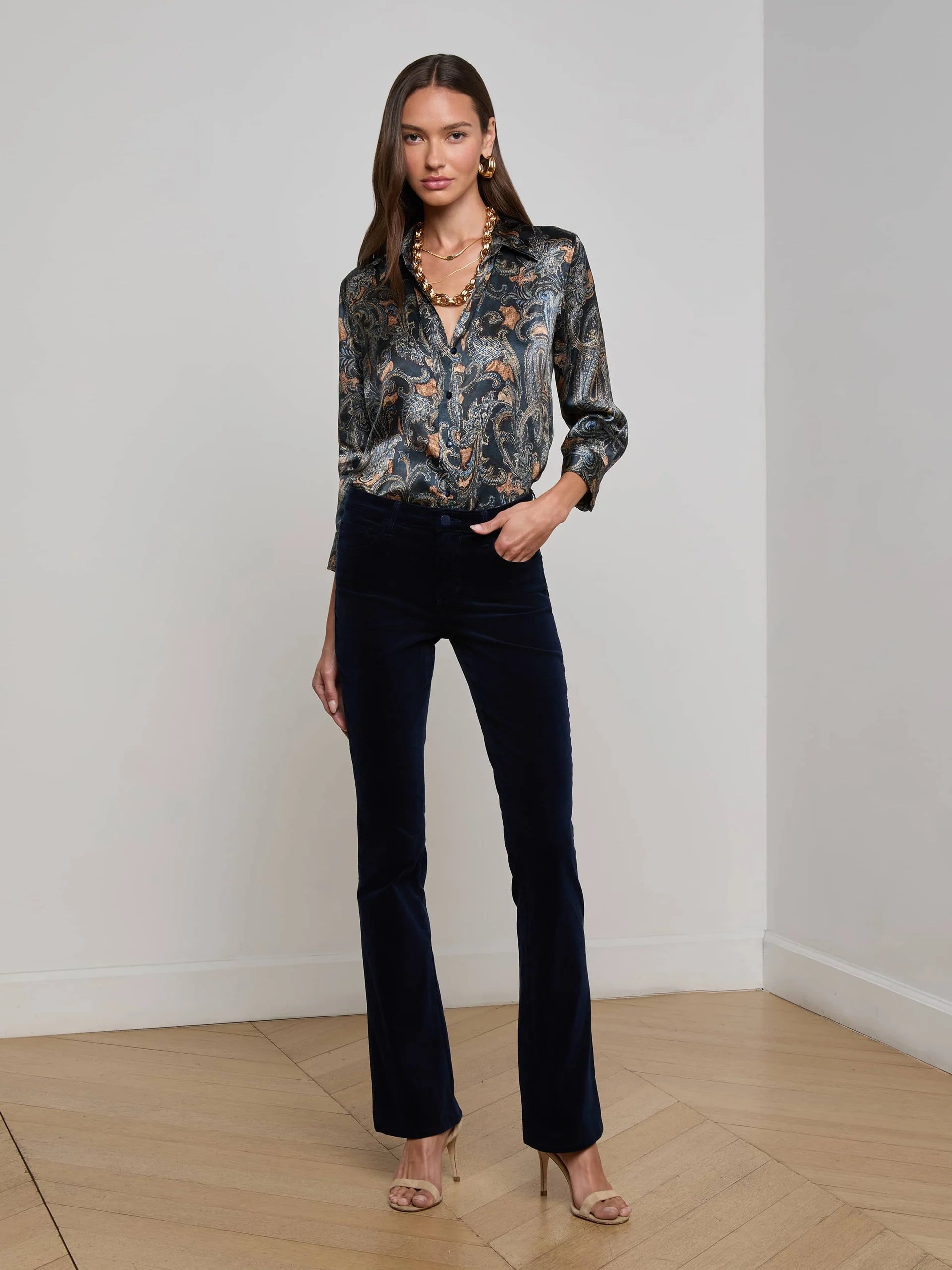 L'Agence Stevie Velvet Jean - Deep Midnight