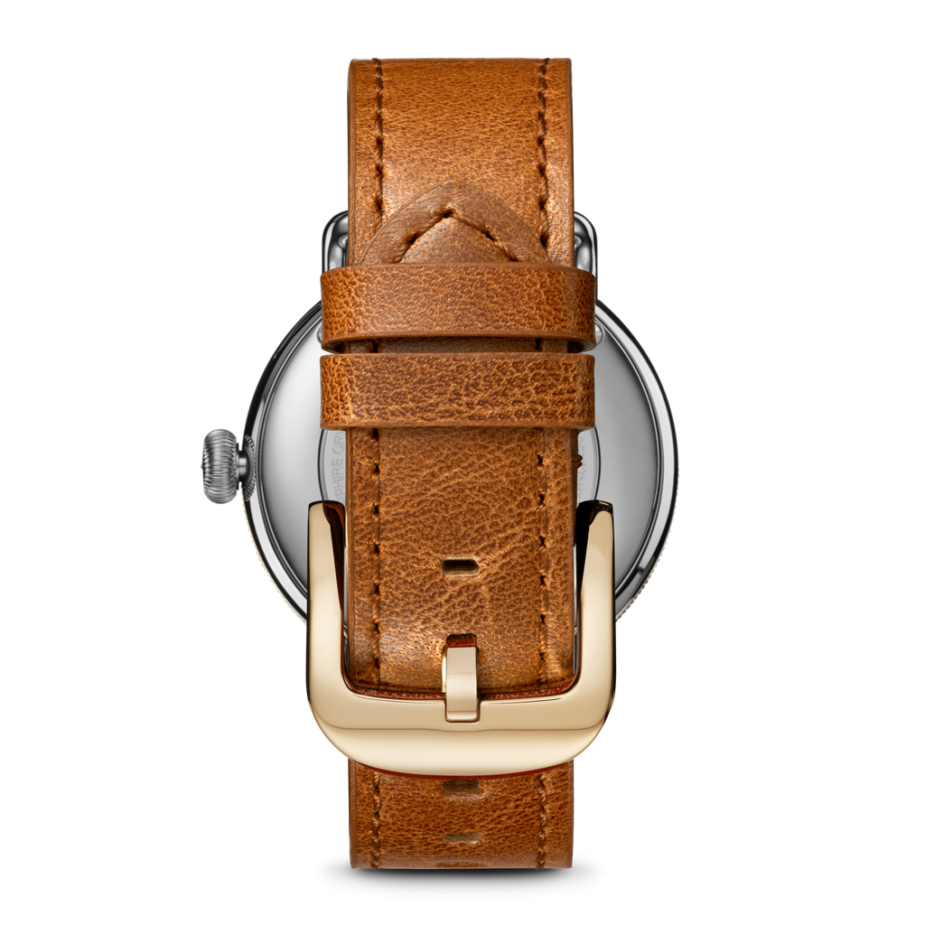 Shinola Canfield Watch 38mm - MOP/Tan Leather Straps